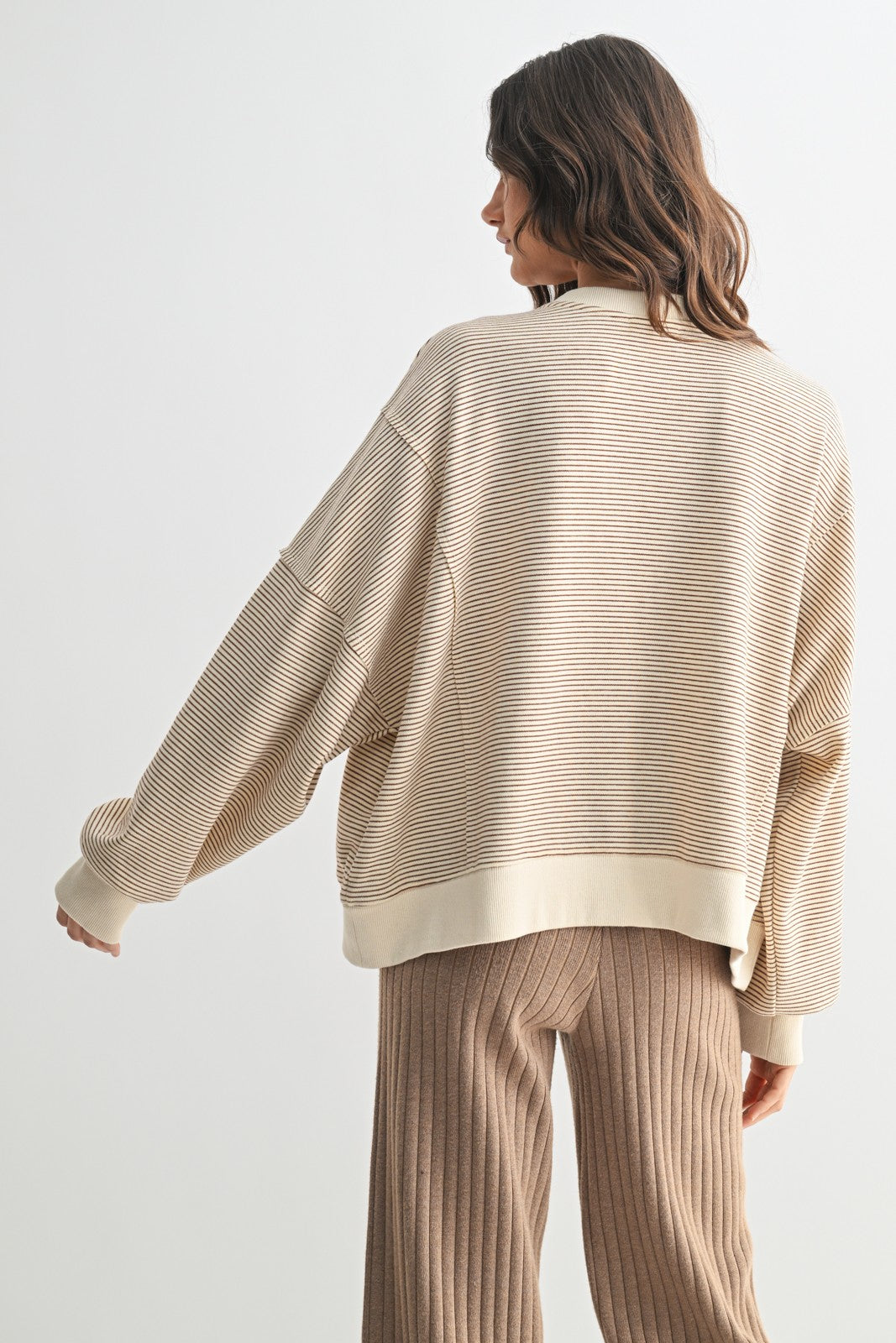 SOFIA STRIPE PULLOVER