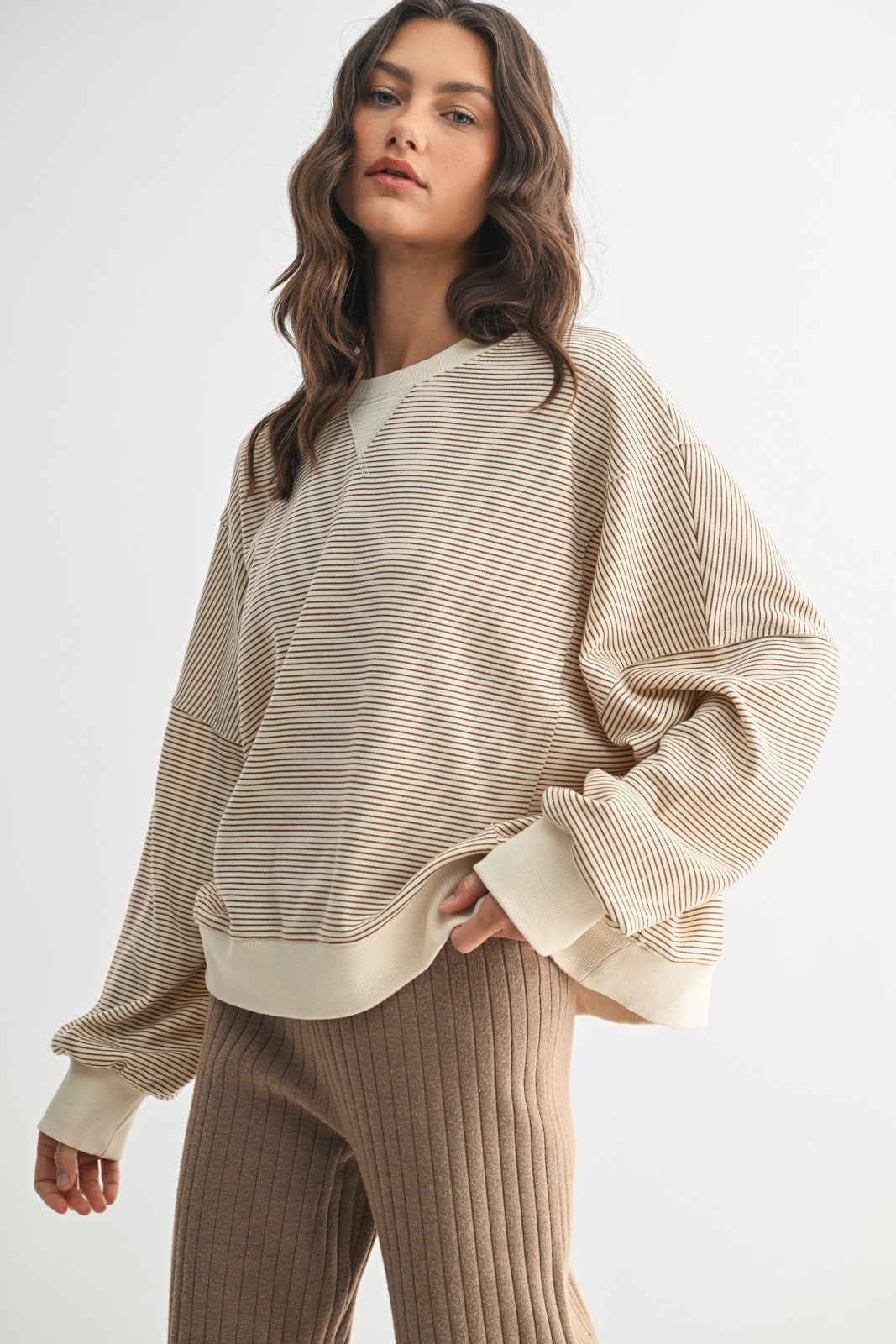 SOFIA STRIPE PULLOVER