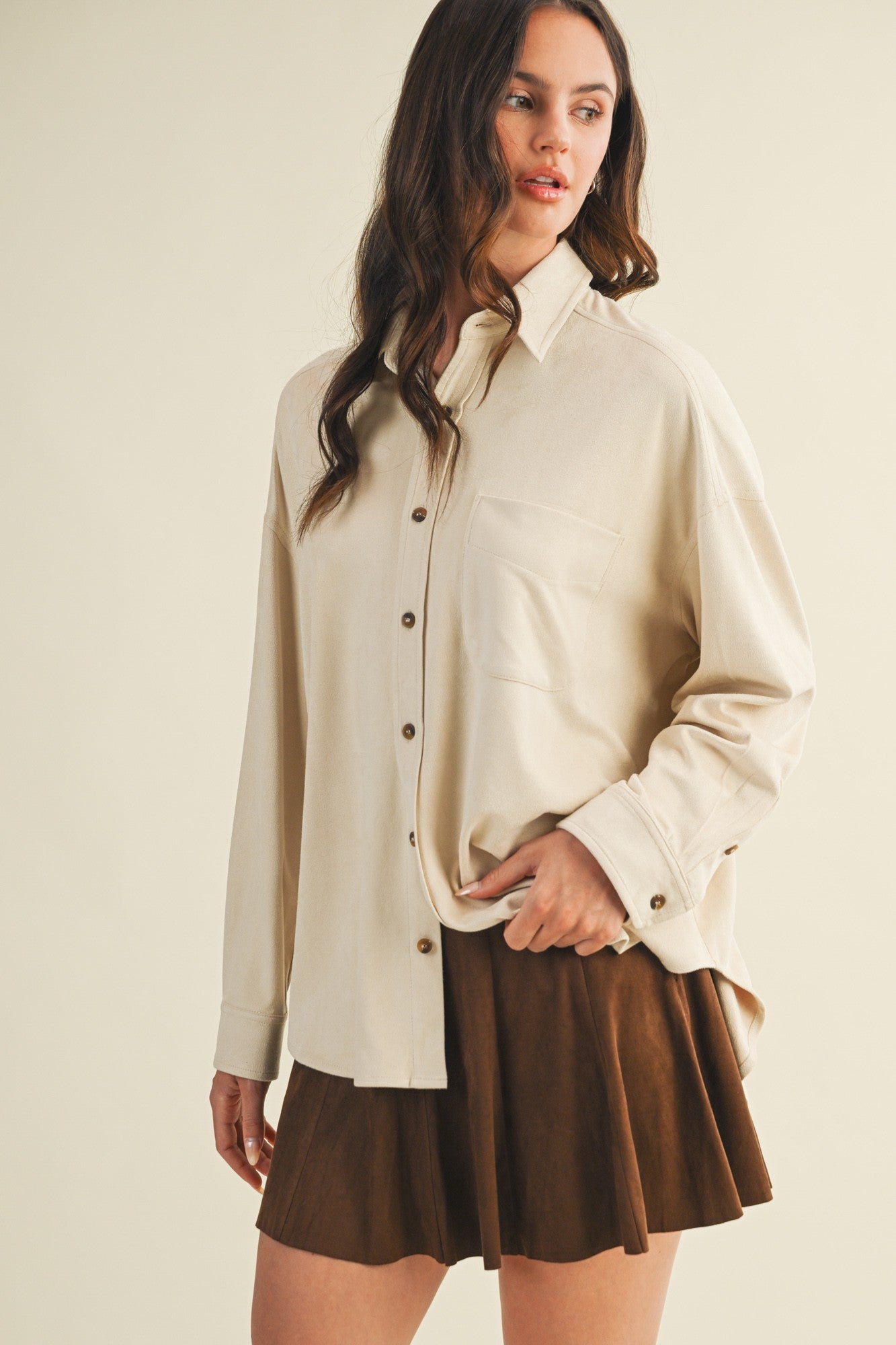 KENNEDY SUEDE SHIRT