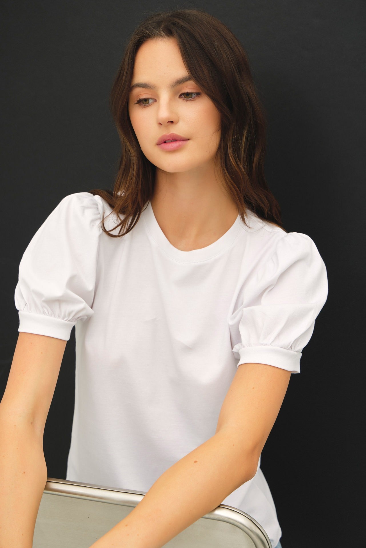 GERALYN PUFF SLV TOP