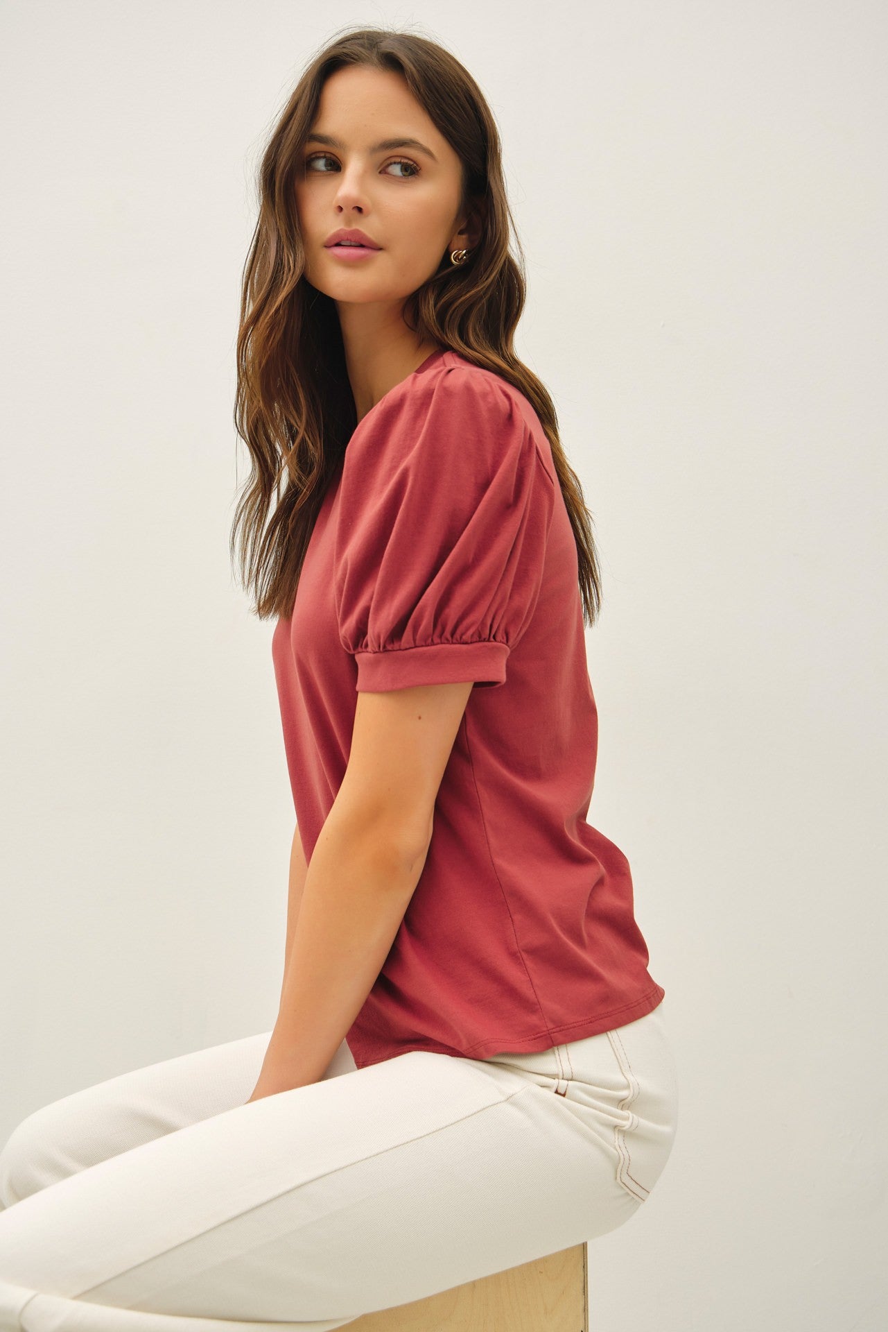 GERALYN PUFF SLV TOP