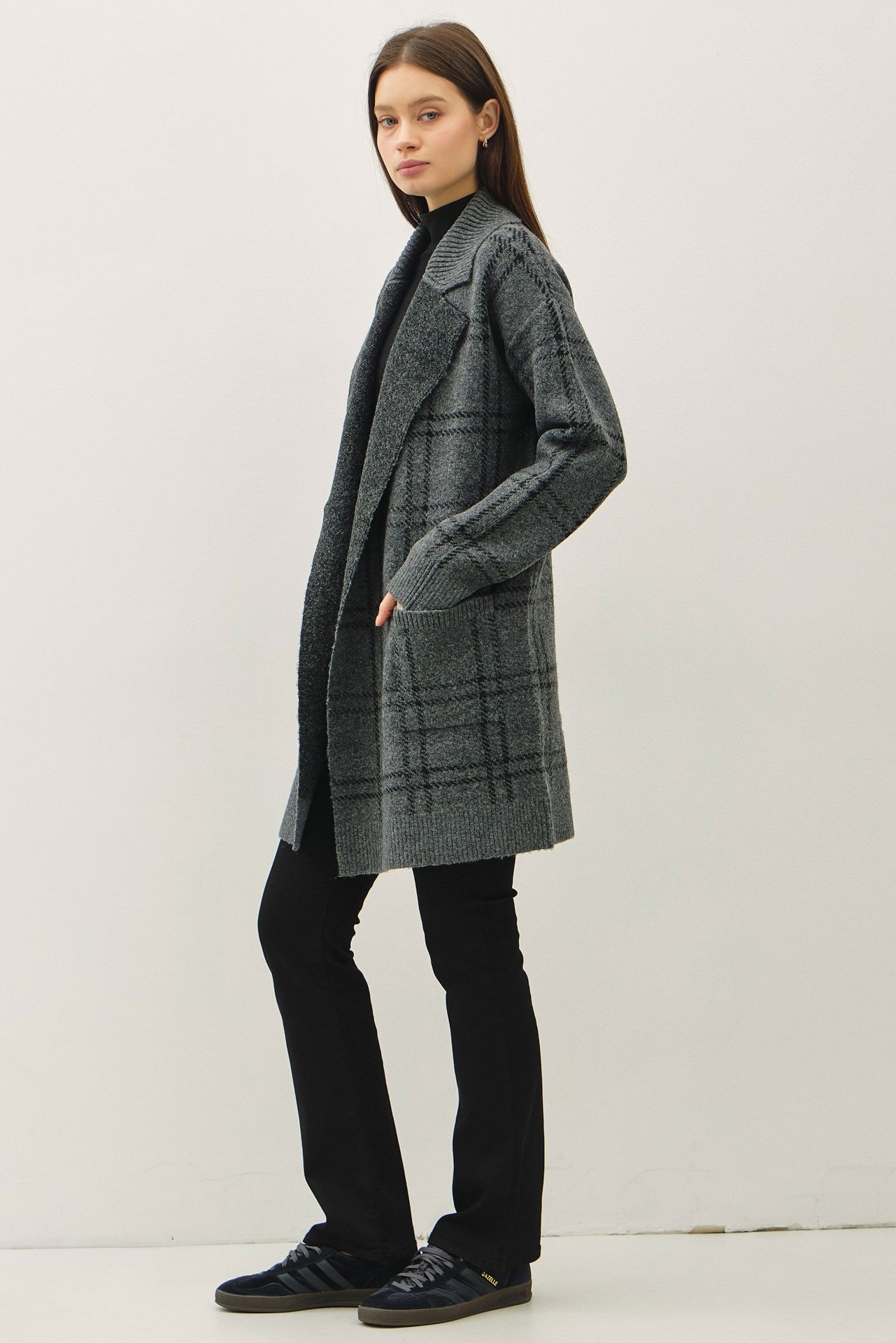 EMORY PLAID COATIGAN