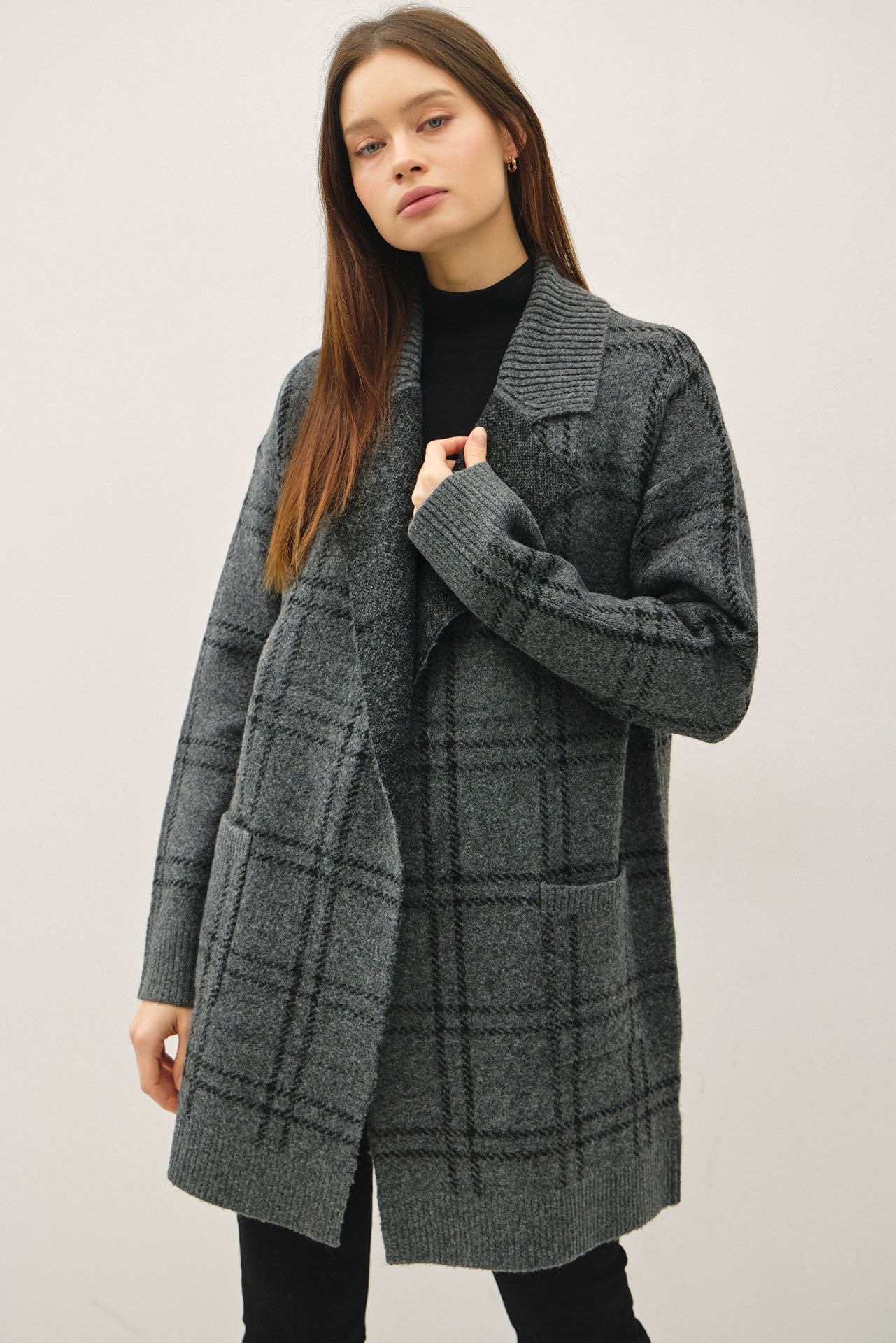 EMORY PLAID COATIGAN