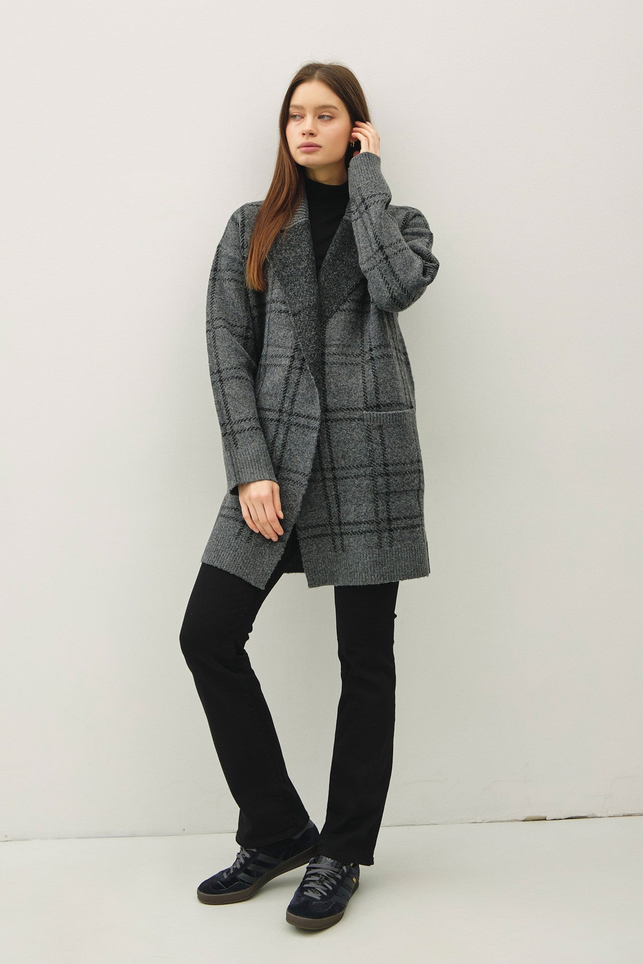 EMORY PLAID COATIGAN