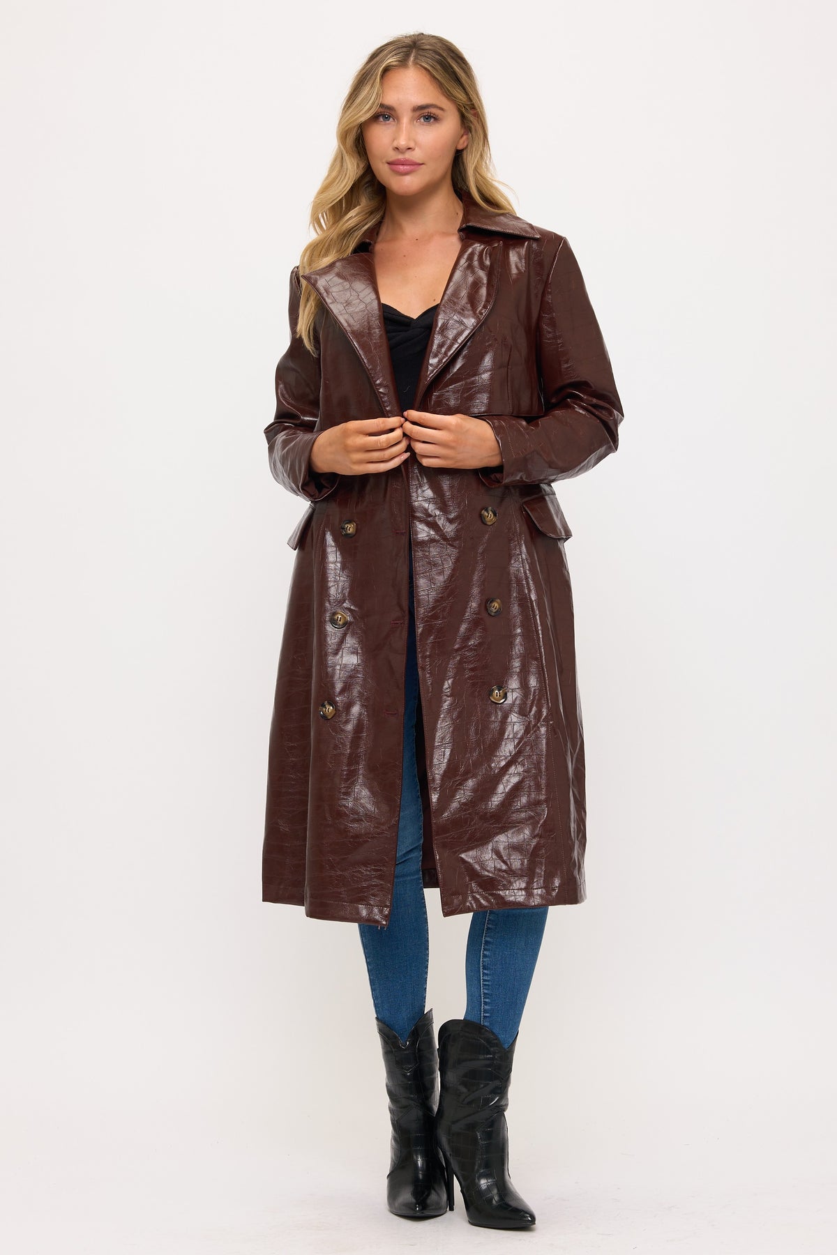 CROCODILE TRENCH COAT