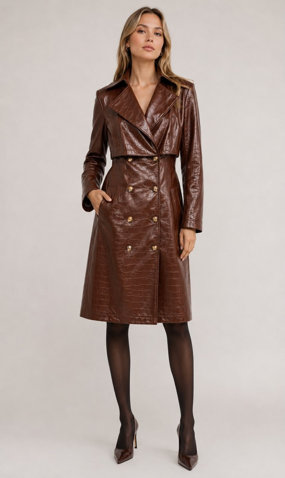 CROCODILE TRENCH COAT