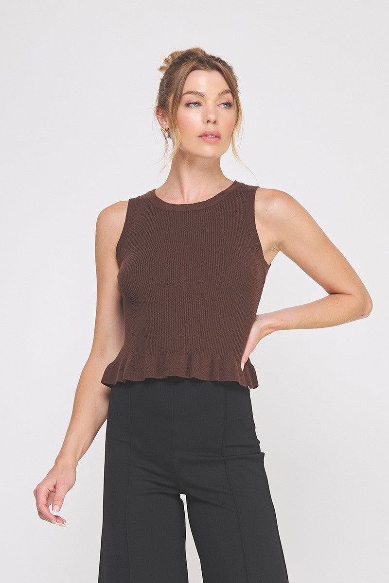 MADDISON PEPLUM TANK