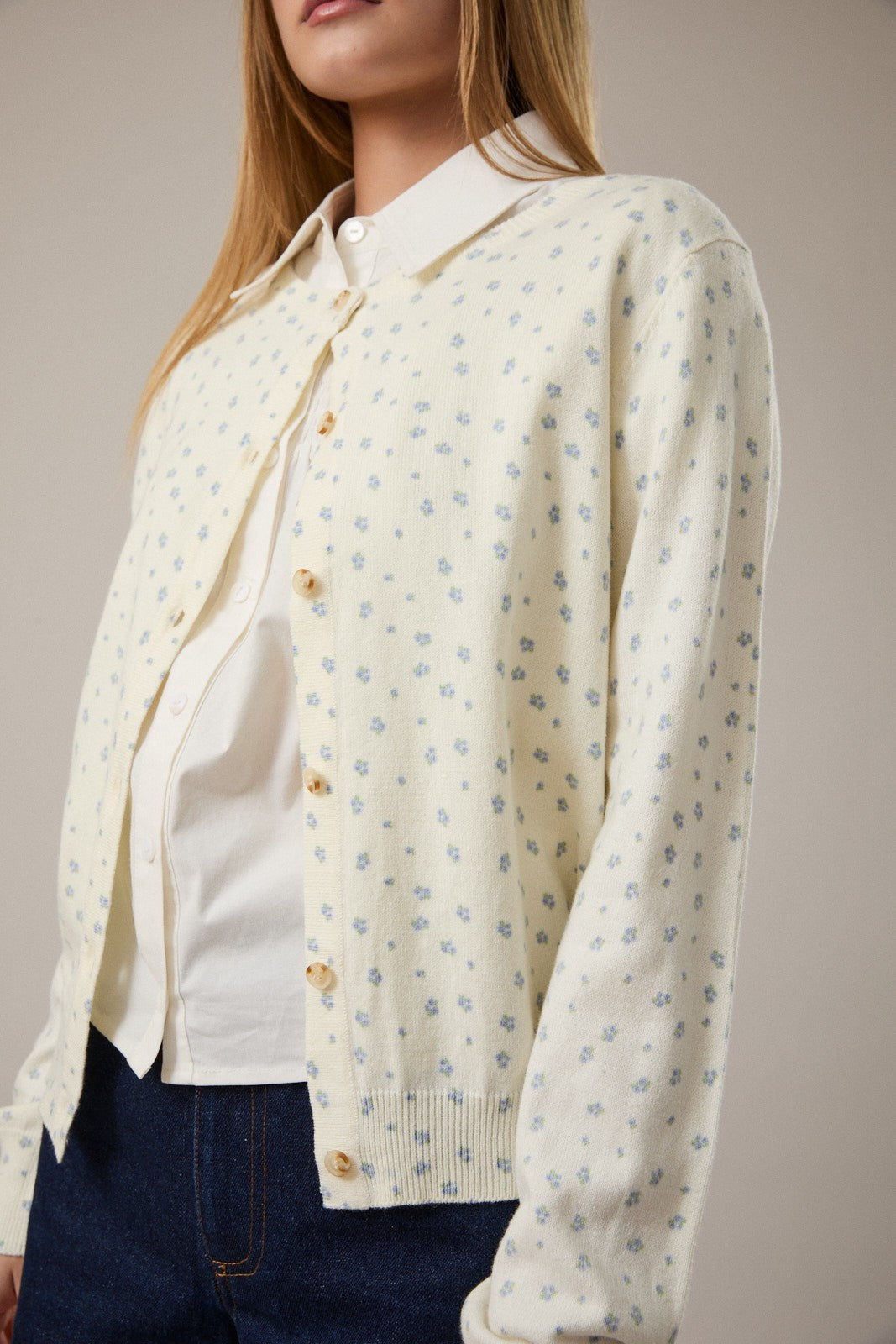 BECKHAM FLORAL CARDIGAN