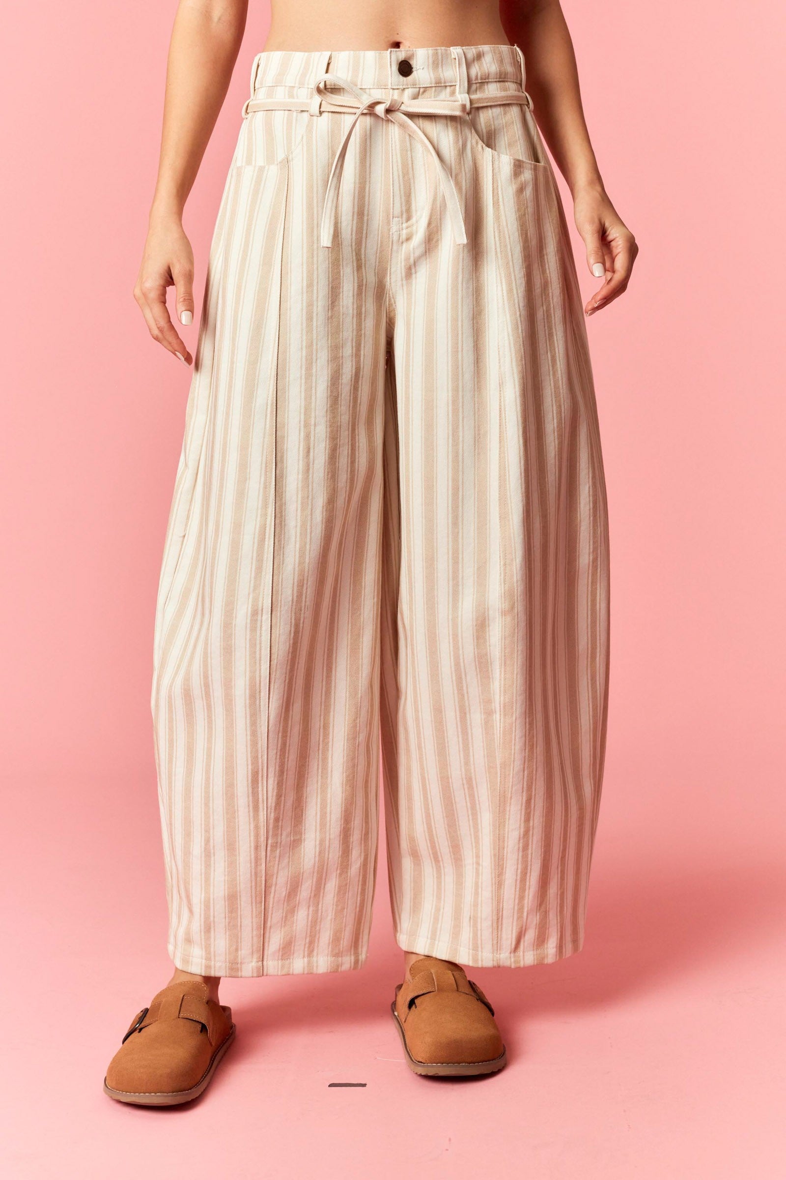 RHODES STRIPE BARREL PANT