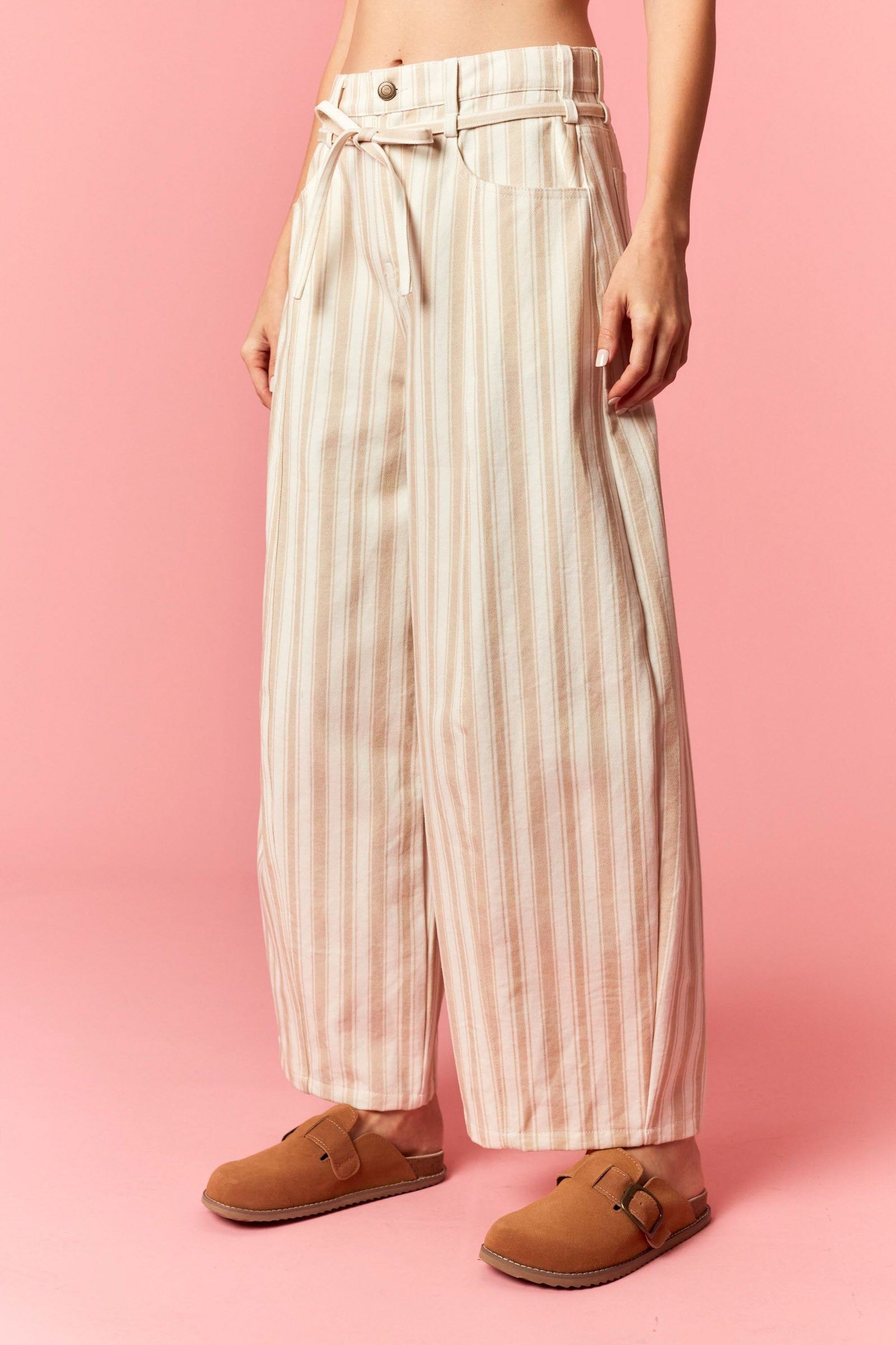 RHODES STRIPE BARREL PANT