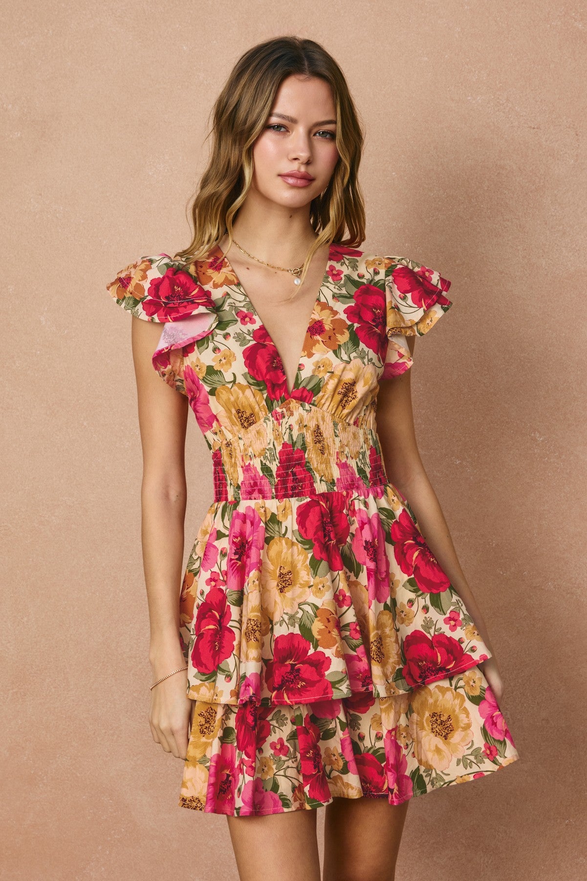 Petal Pop Mini Dress