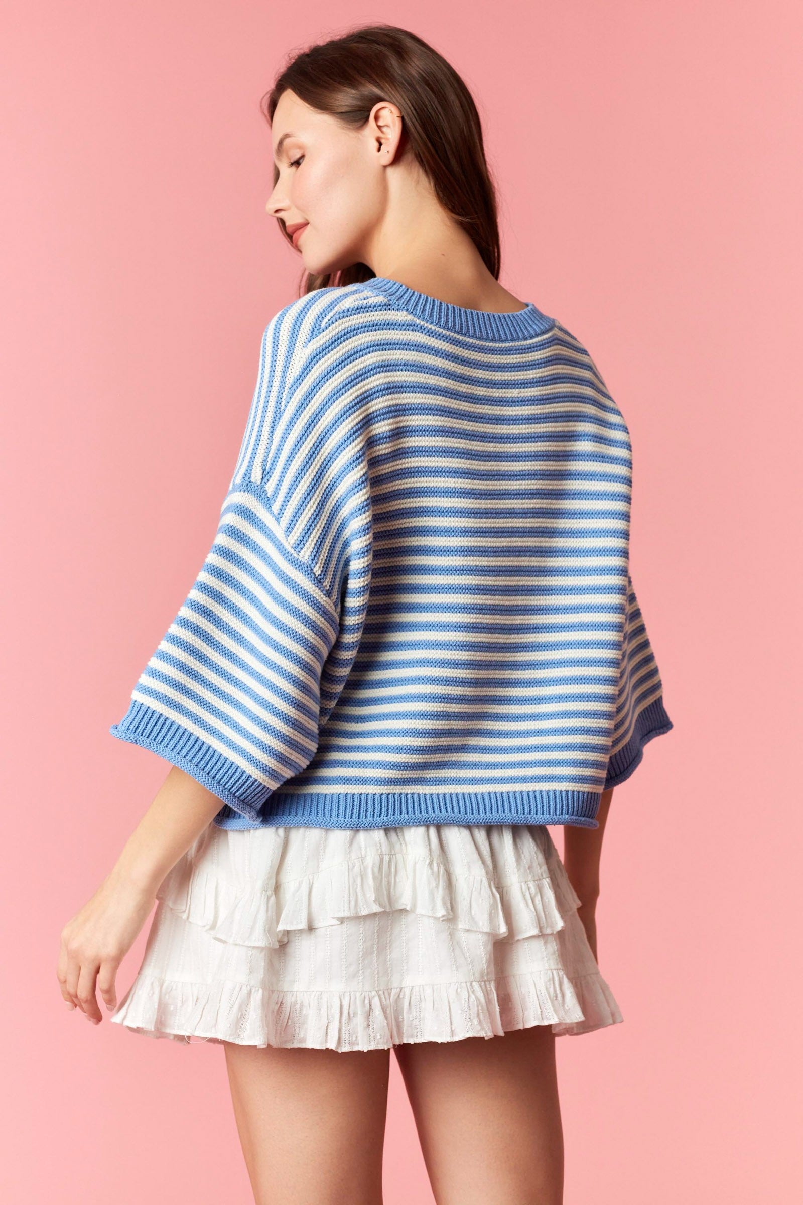 BRANDY STRIPE CARDI