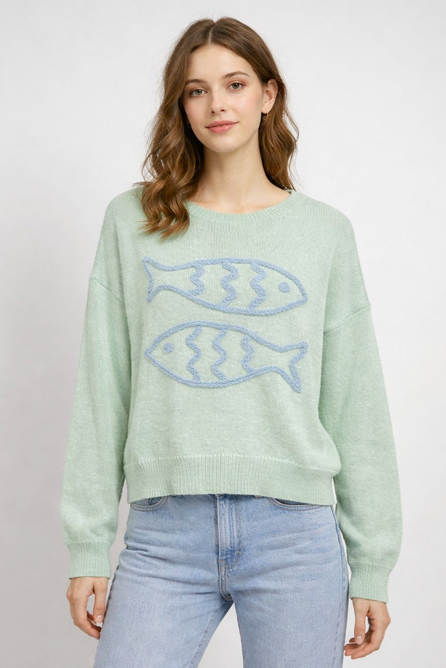 DOUBLE FISH SWEATER