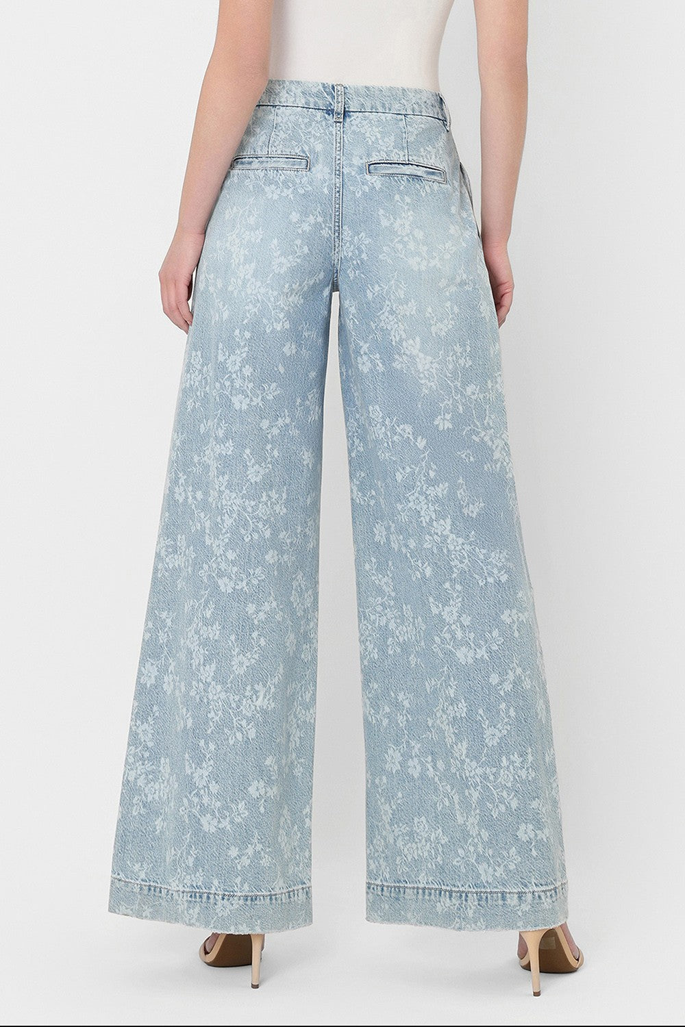 FLORAL HR WIDE LEG