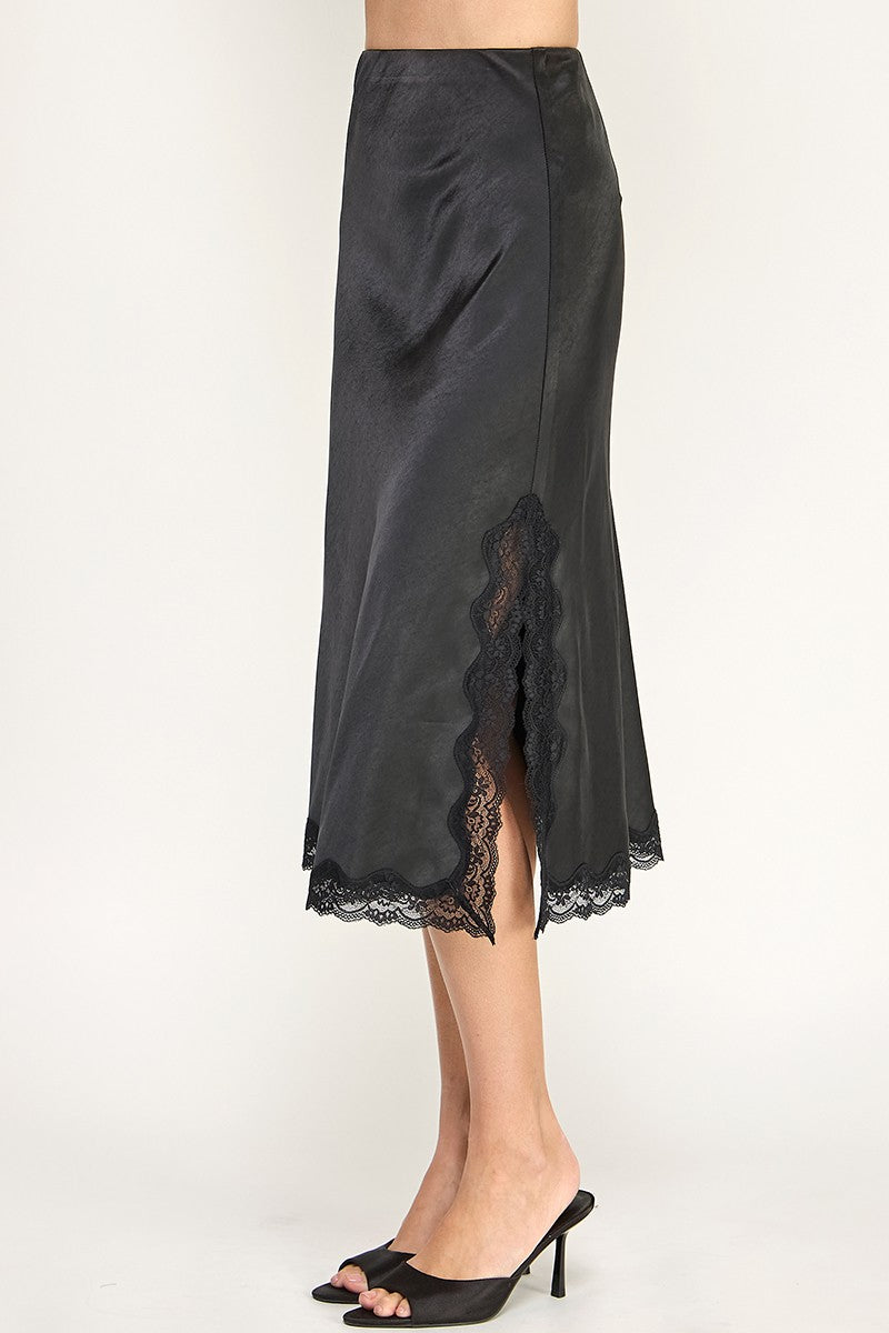 BRITTON SATIN SKIRT