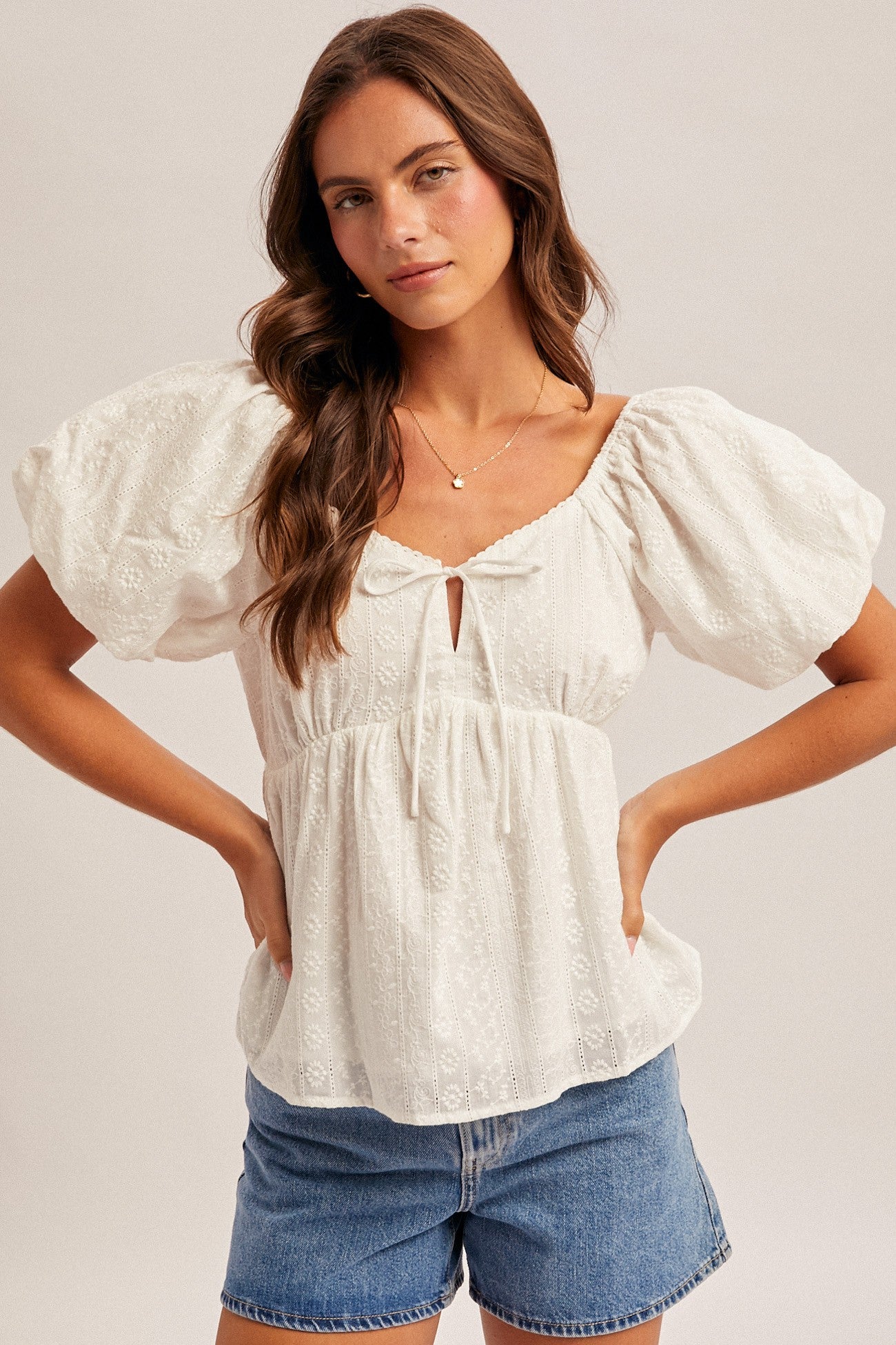 CHARNETTE BABYDOLL TOP