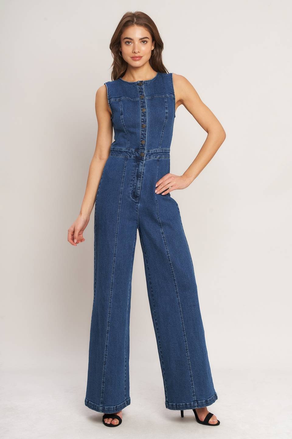 ANNE DENIM JUMPSUIT