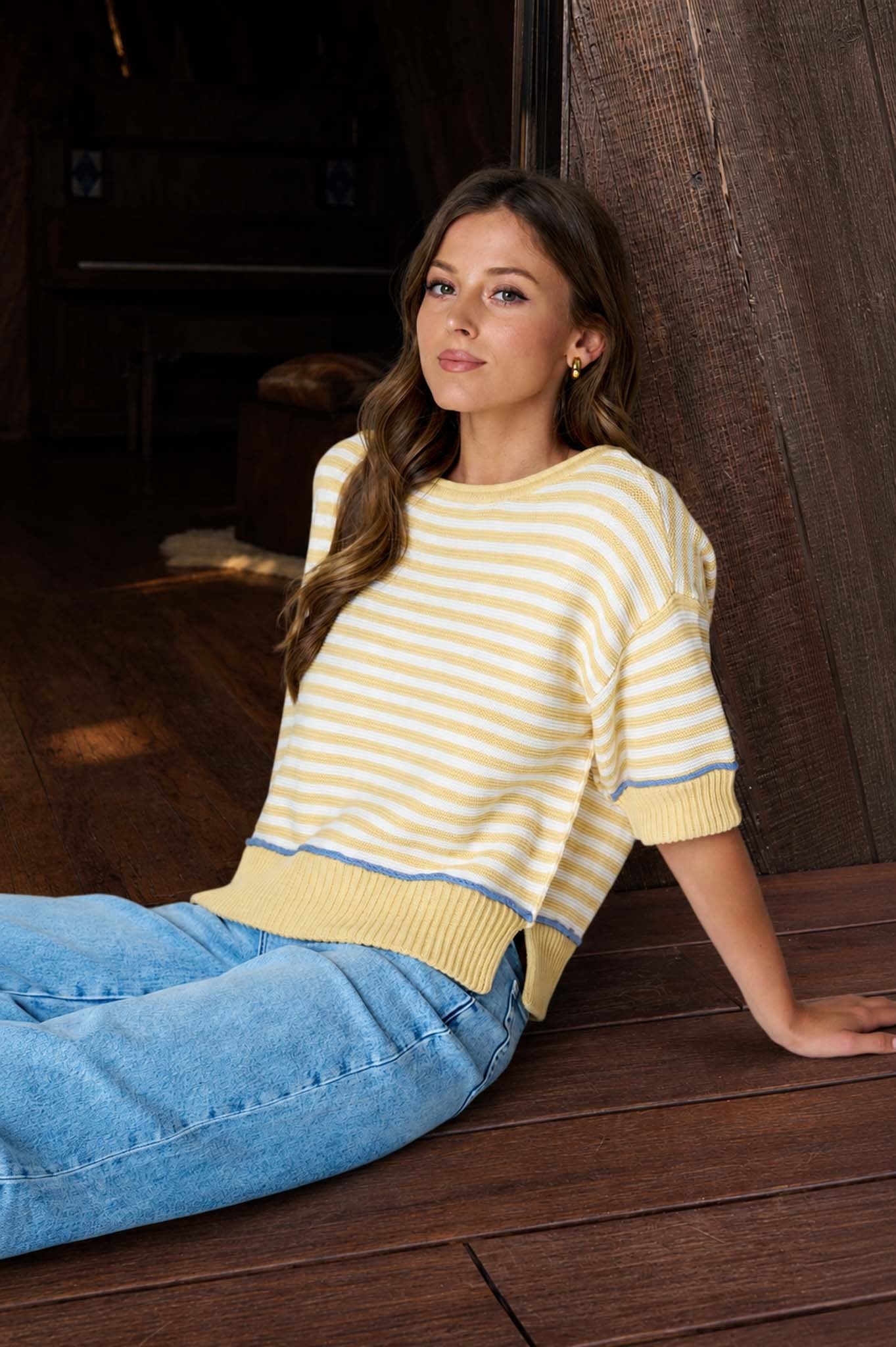 GENTRY STRIPE SWEATER