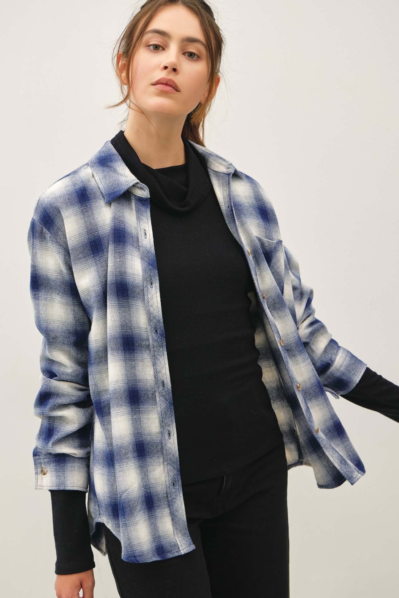 ELORA PLAID TOP
