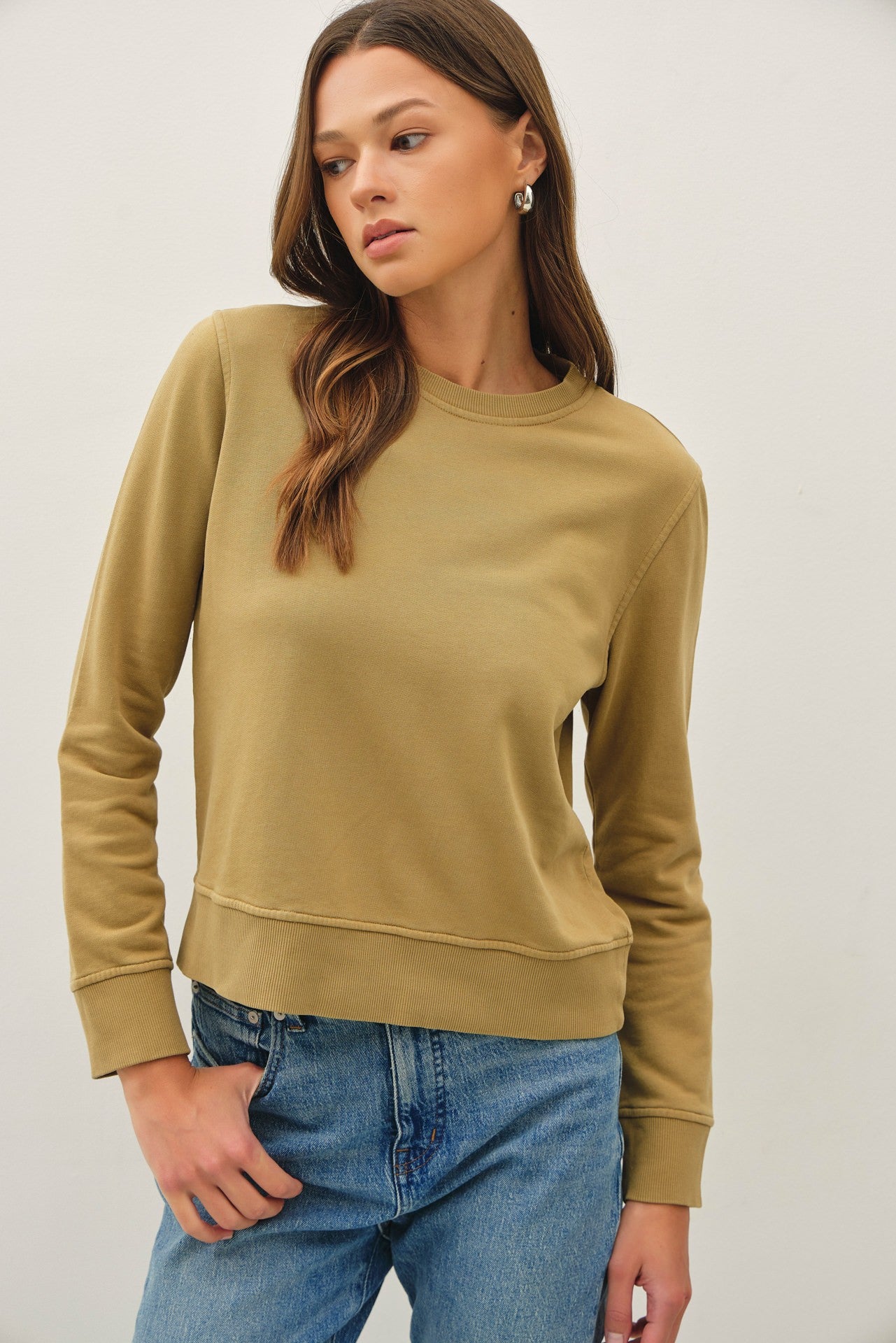 PANSY CREW SWEATSHIRT