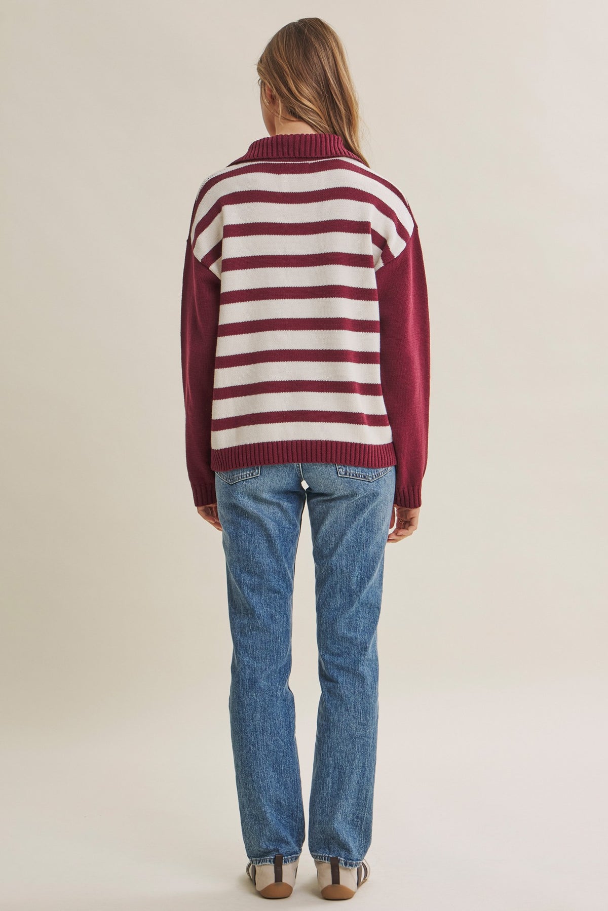 KRISTIN STRIPE PULLOVER