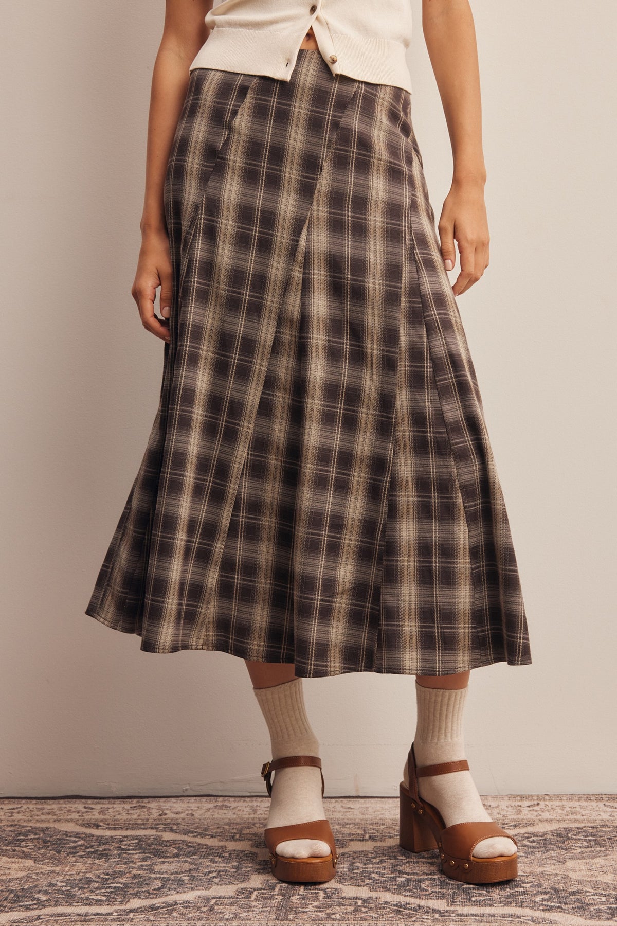 LARISSA PLAID SKIRT