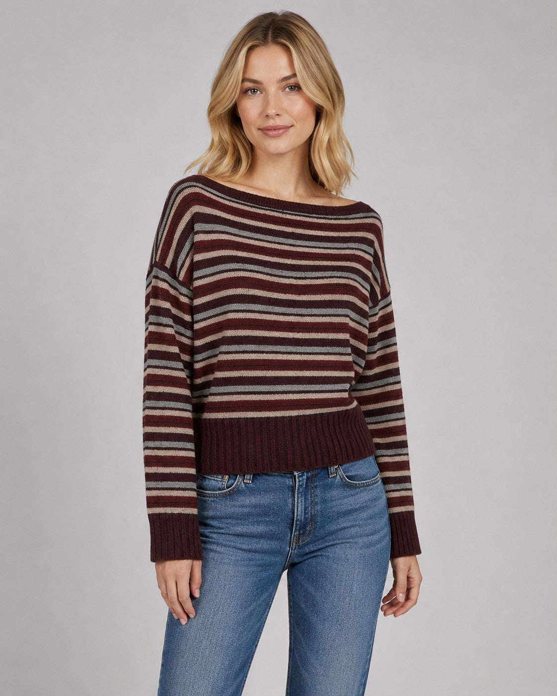CATHIE STRIPE SWEATER