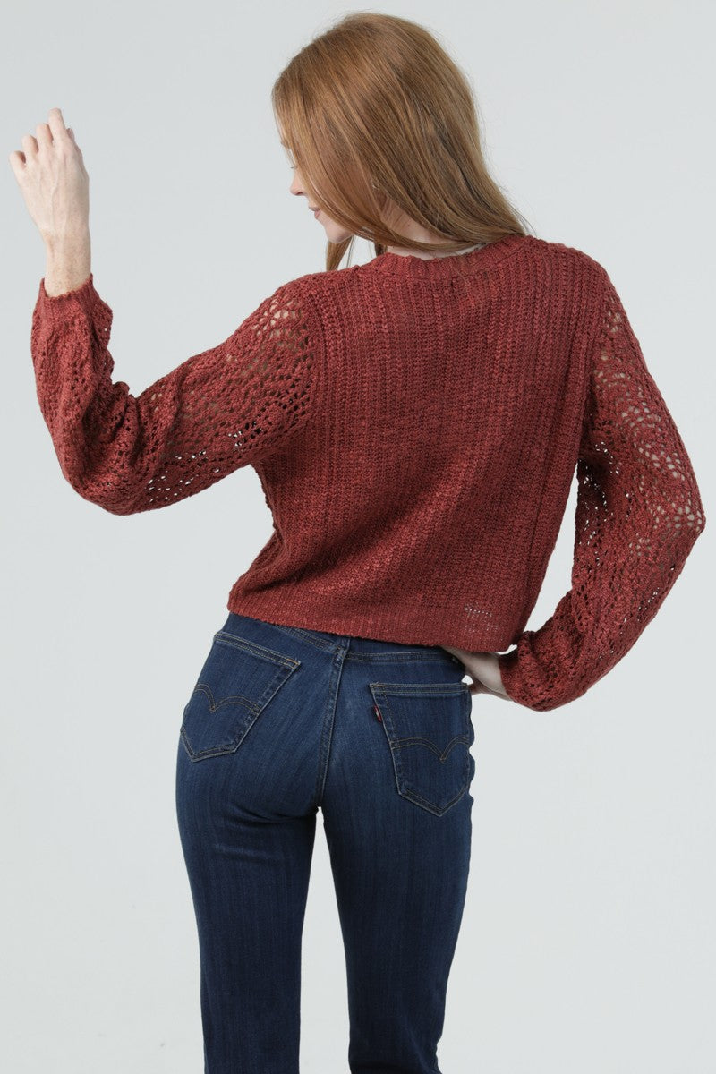 KARLA CROCHET CARDIGAN