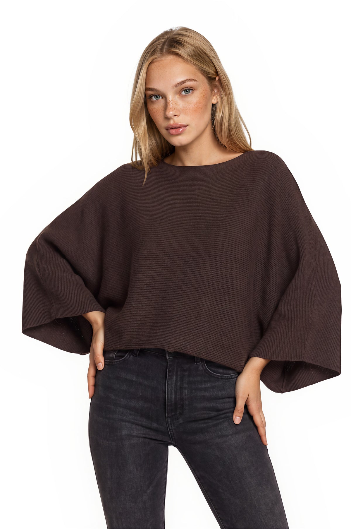 CARYL CAPE SWEATER