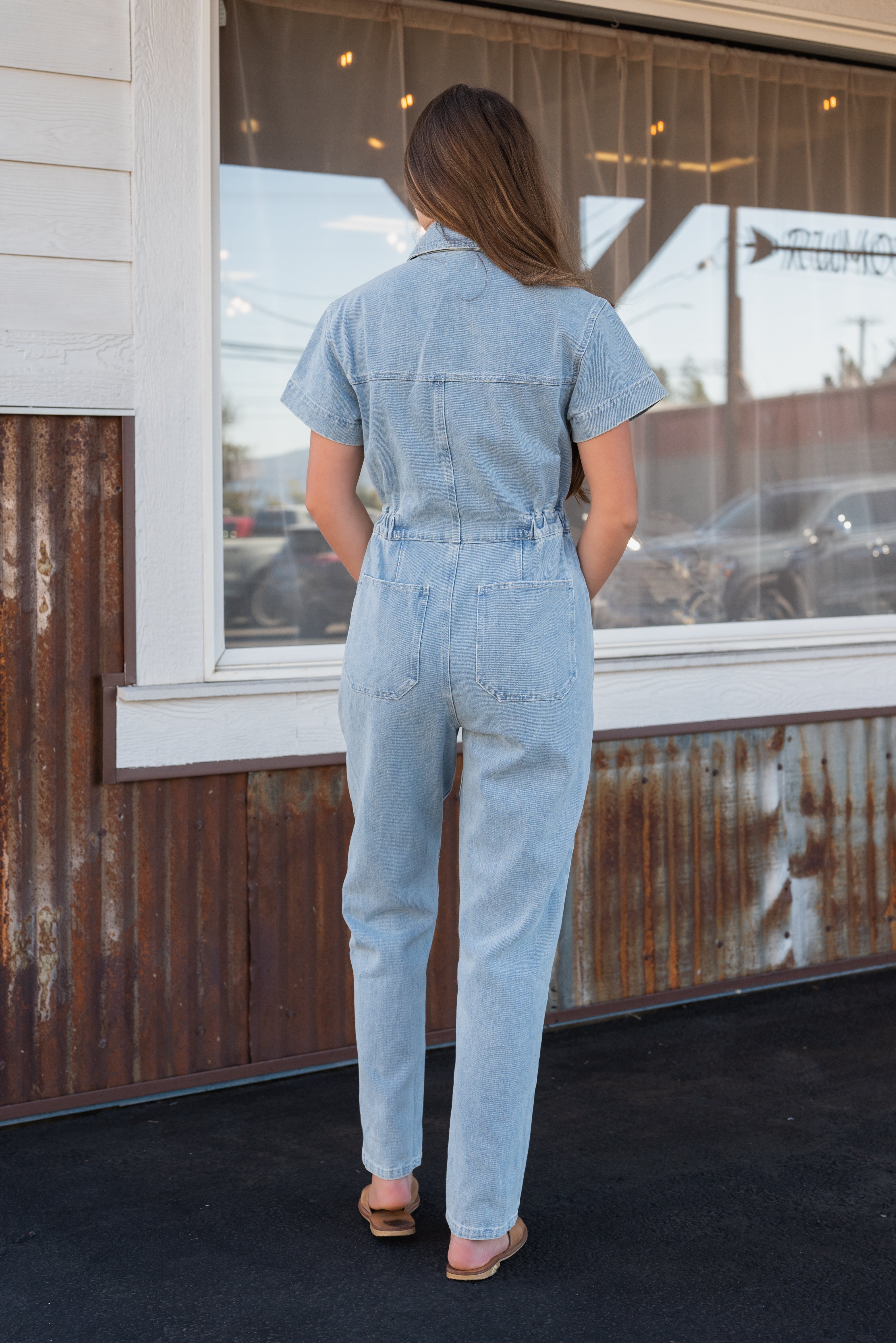 ELENA DENIM JUMPSUIT