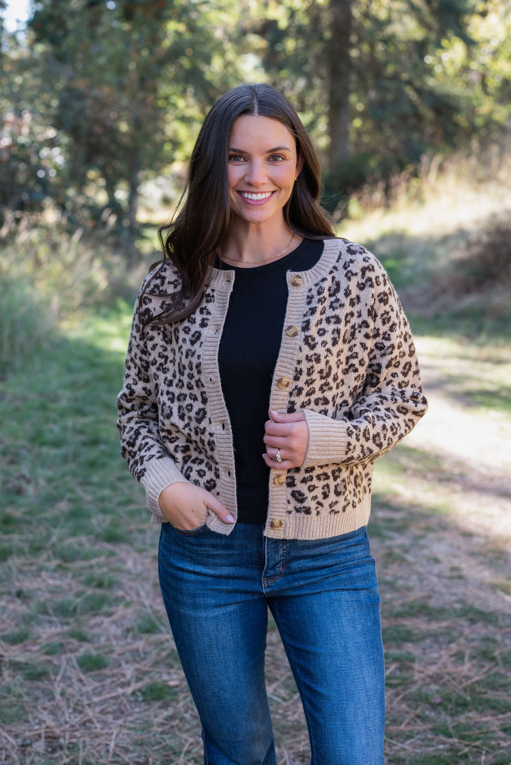 HEIDI LEOPARD CARDI