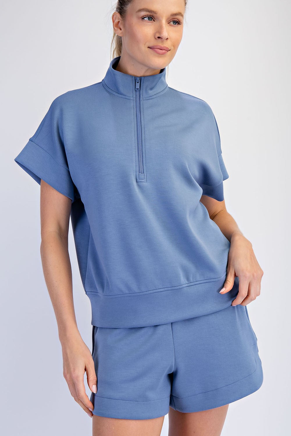 SONDRA SS ZIP TOP