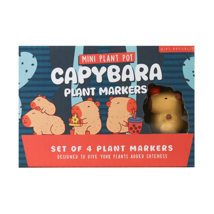 Capybara Plant Markers