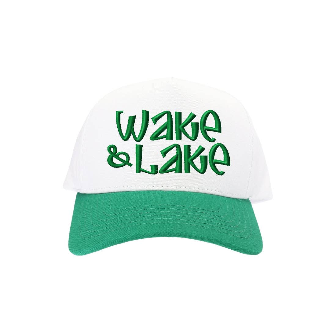 Wake and Lake C.C Embroidered Trucker Hat