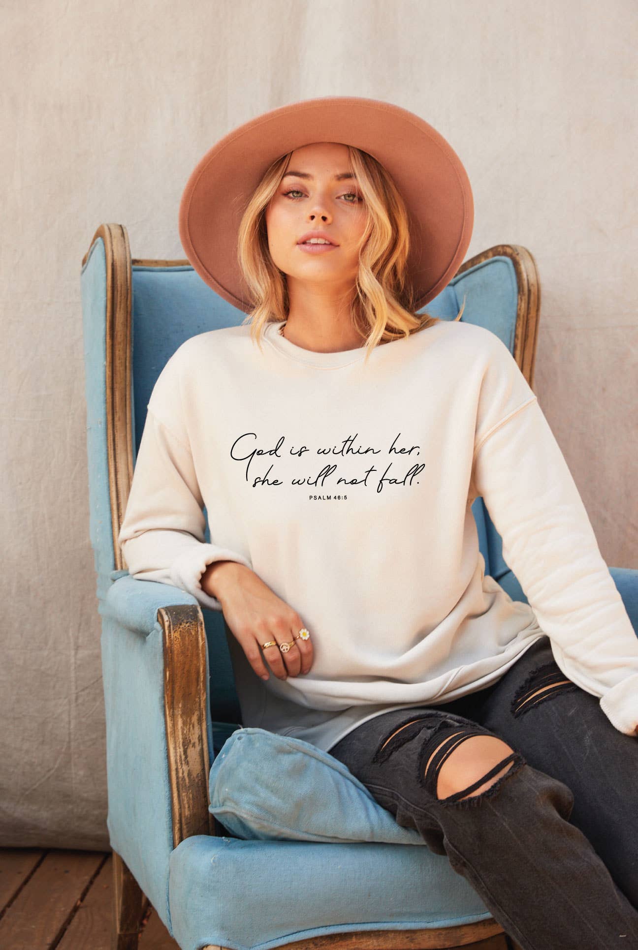 GOD IS WITHIN HER SWEATSHIRT