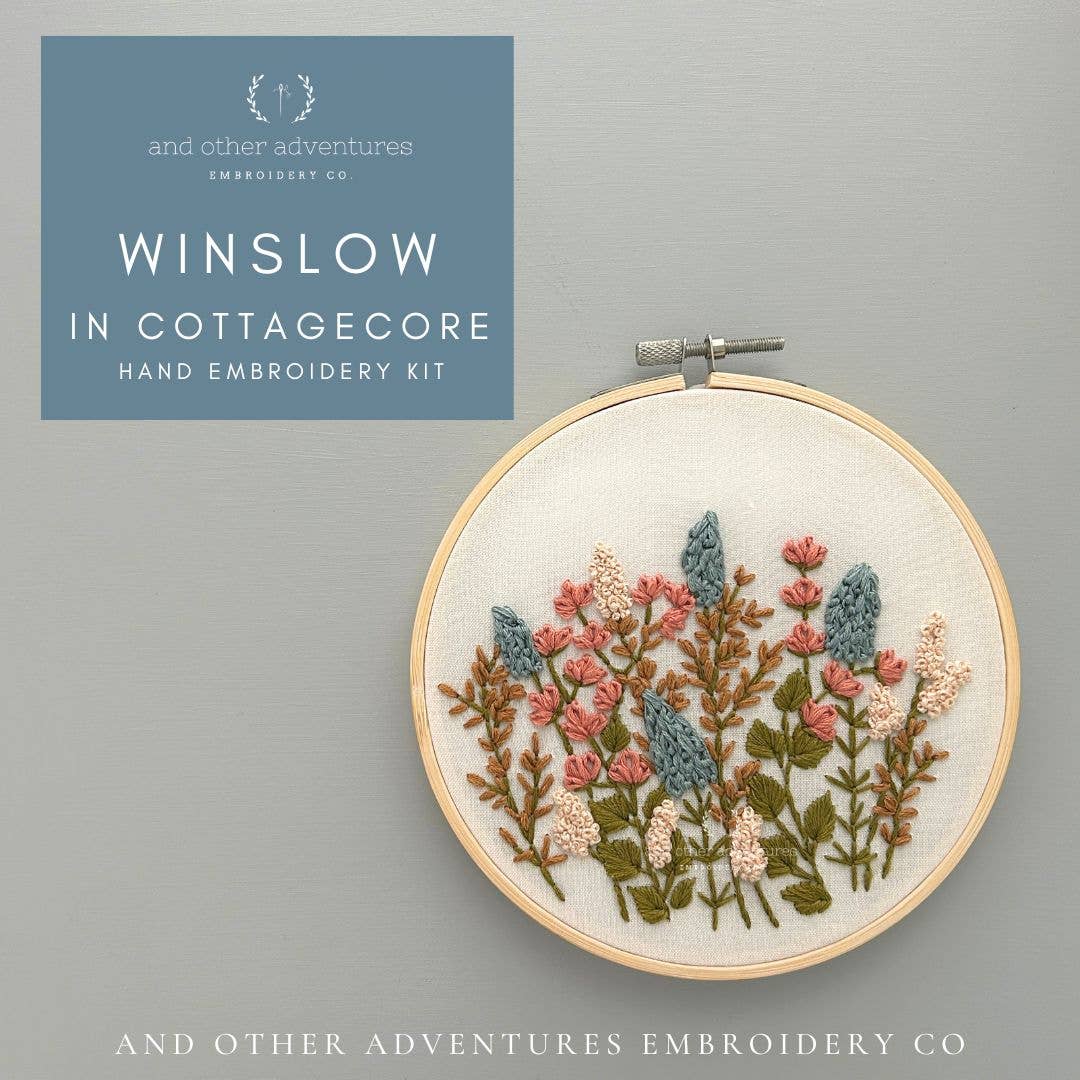 Hand Embroidery KIT - Winslow in Cottagecore