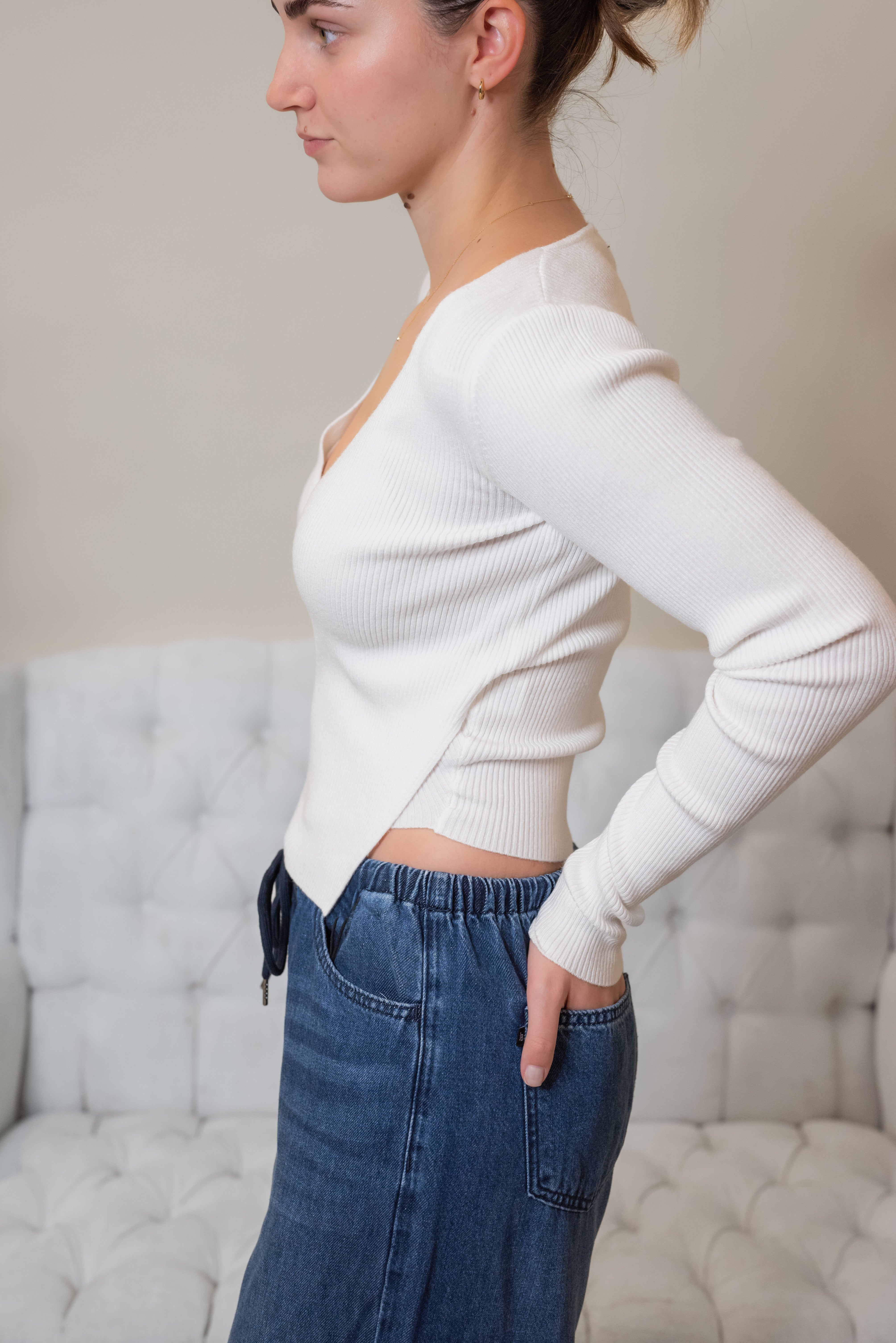 HEAVEN WRAP SWEATER