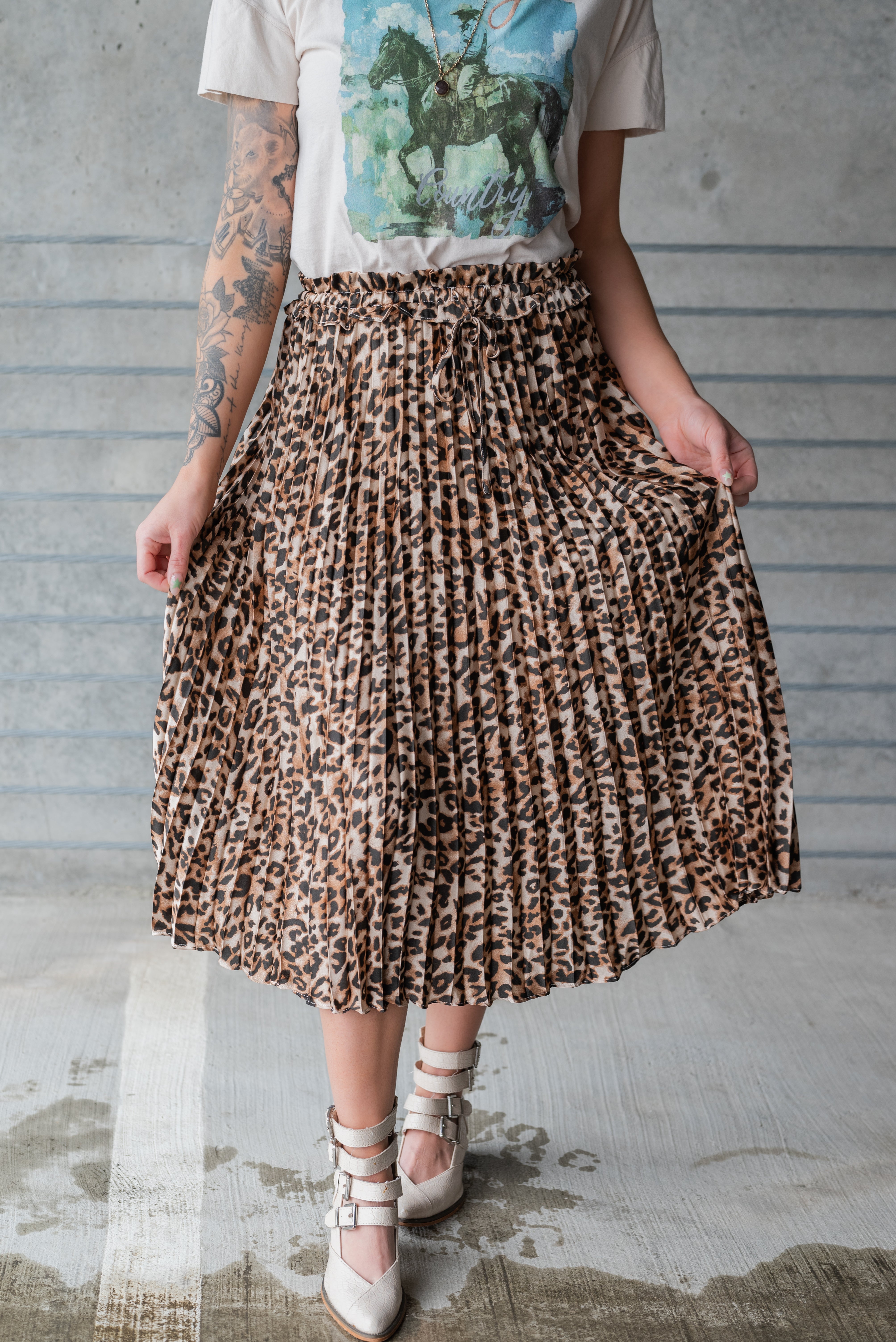 WILD PLEATED SKIRT