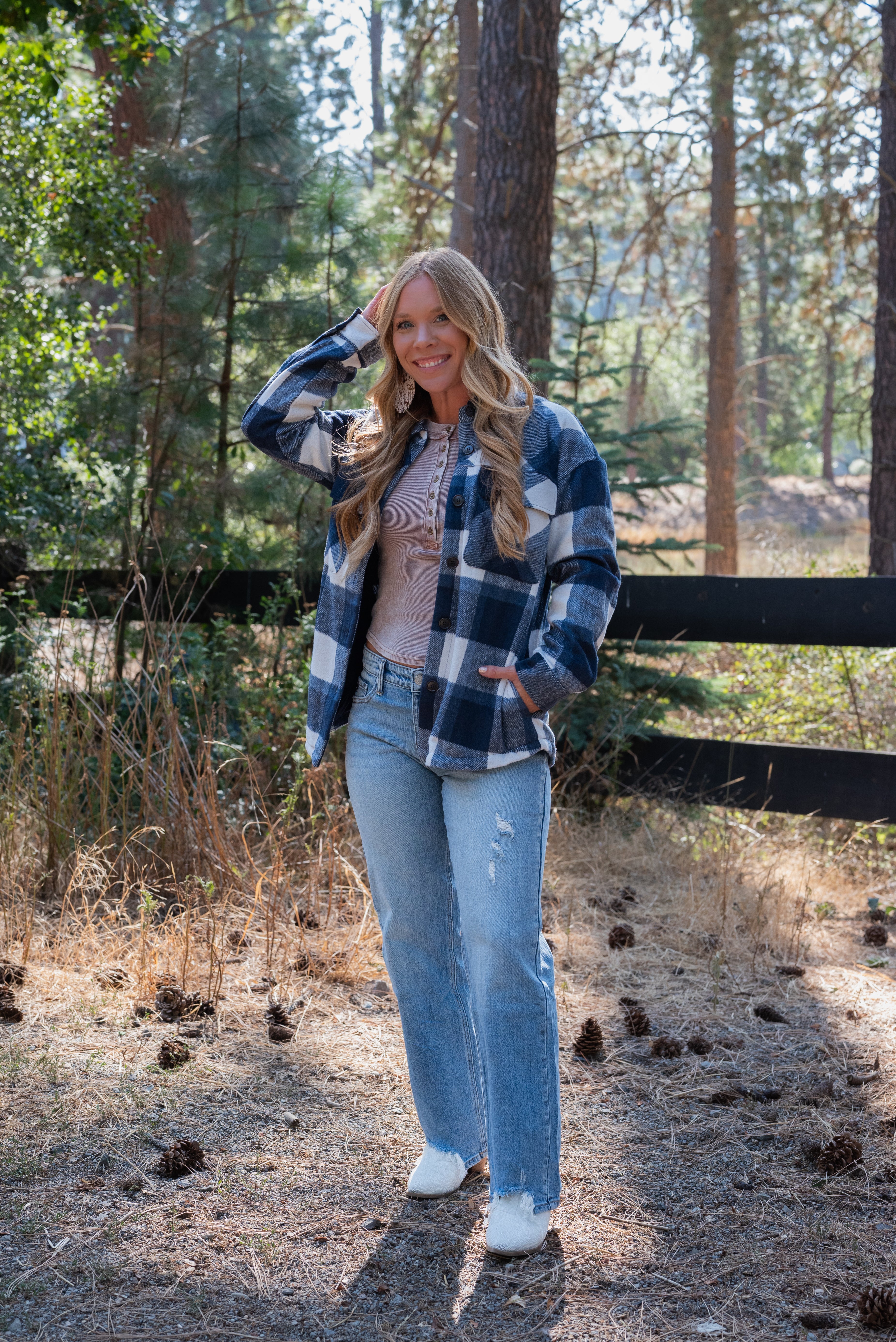 KAITLIN PLAID SHACKET