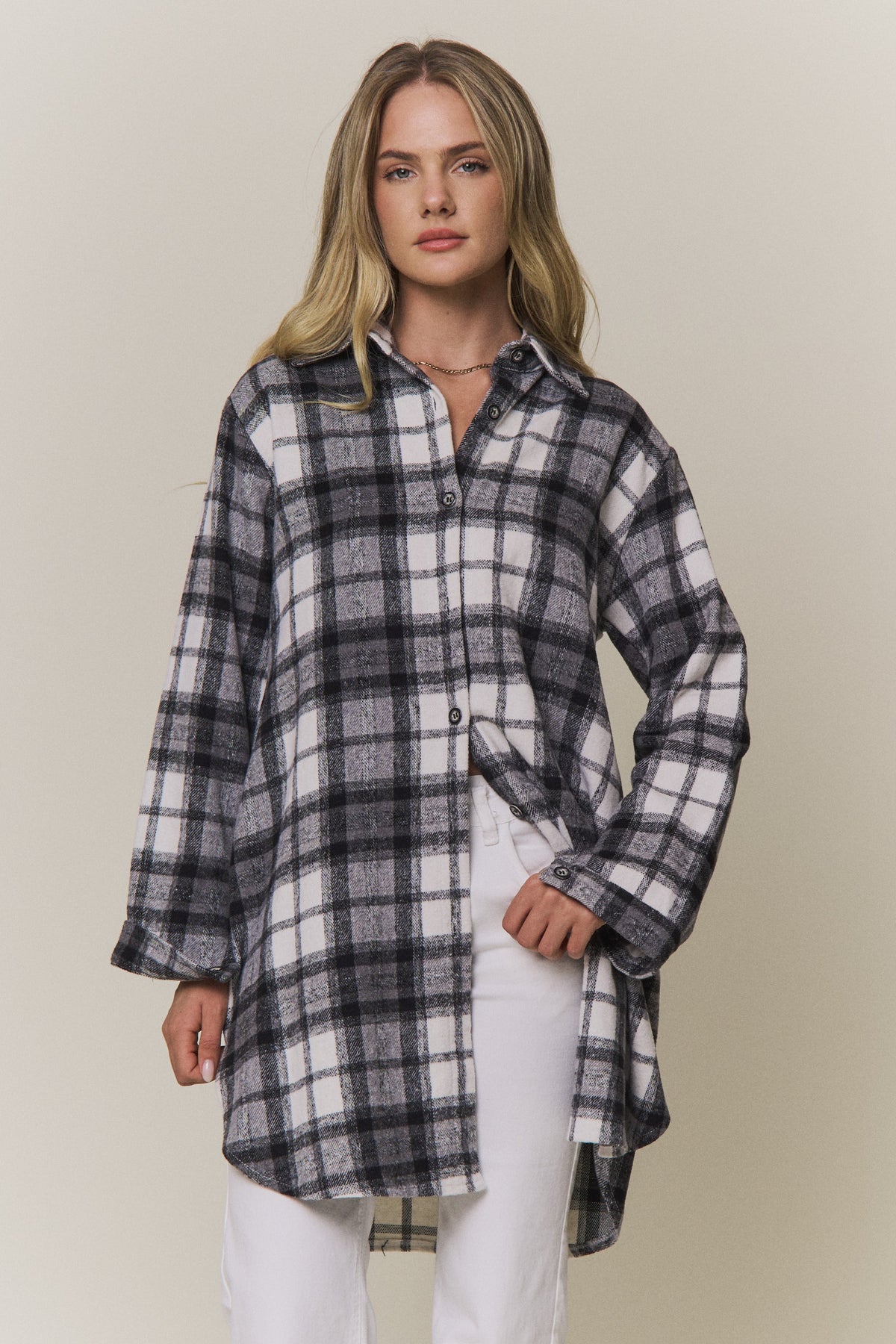 IMOGEN PLAID SHACKET