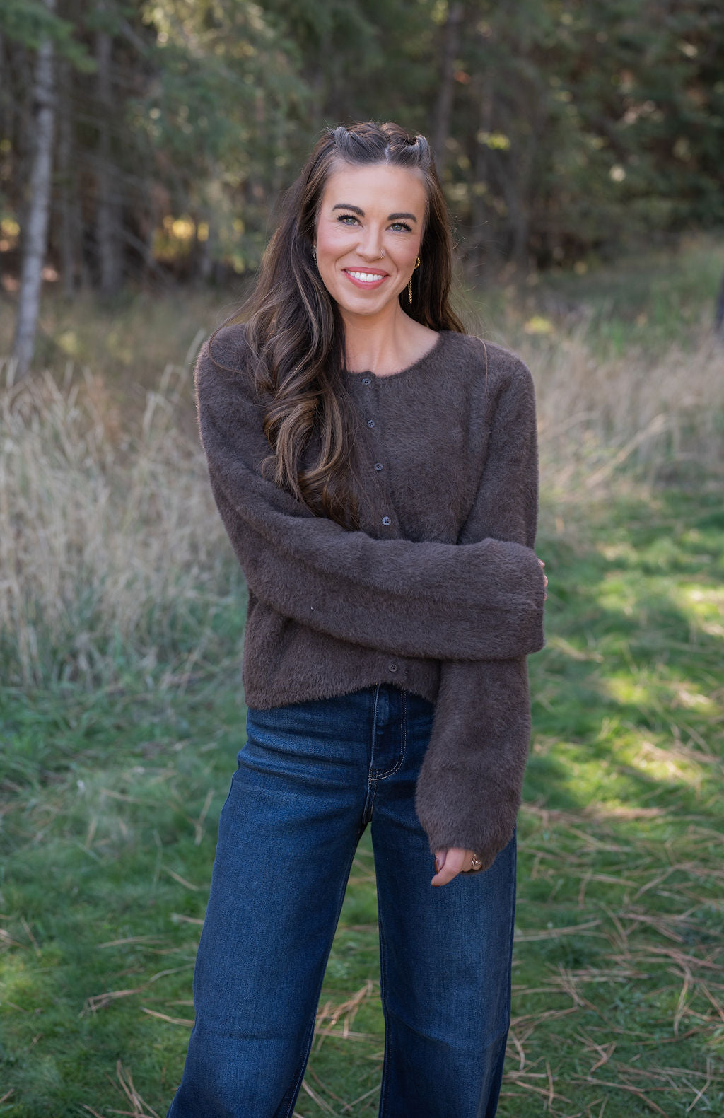 Winterglow Fluffy Cardigan