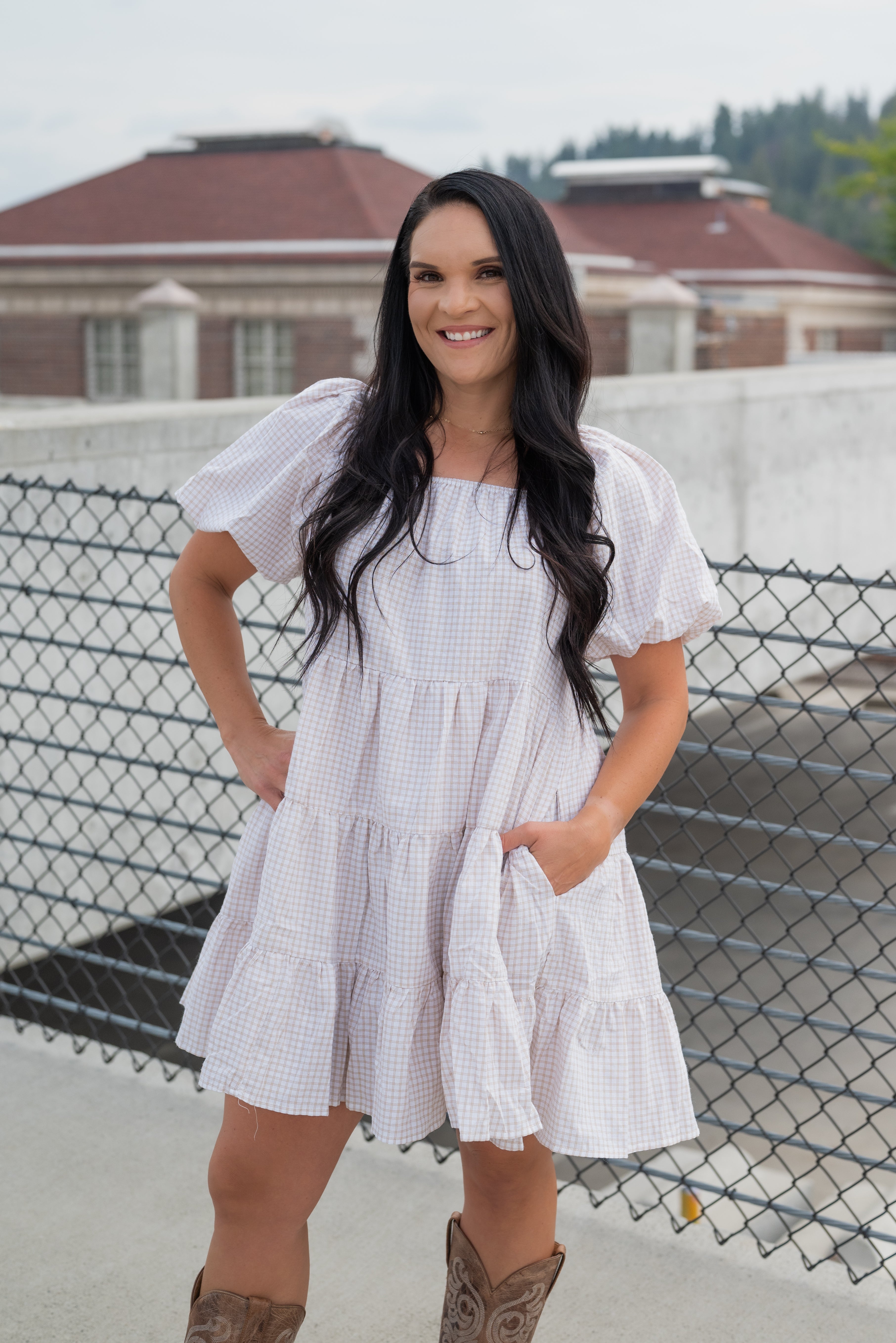 LILLIE PLAID DRESS