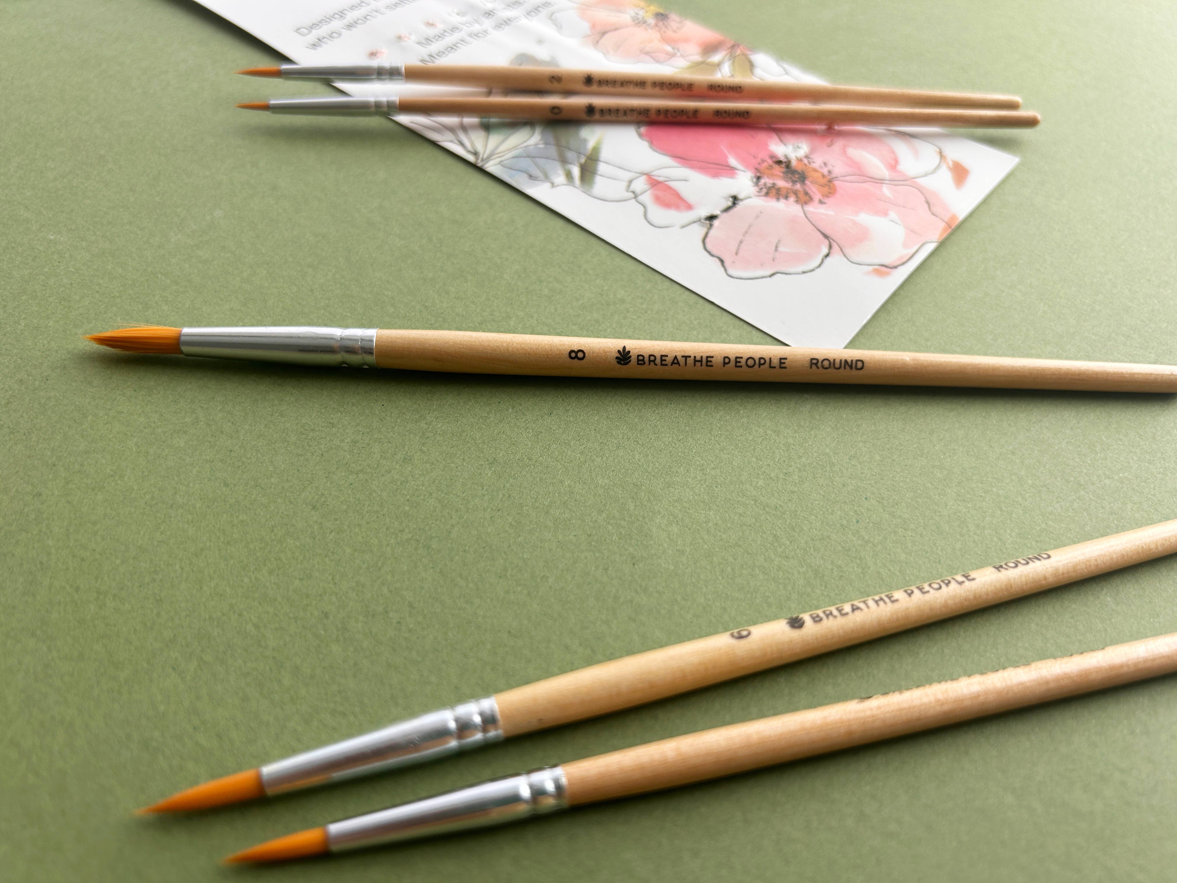 5-Piece Round Watercolor Brush Set