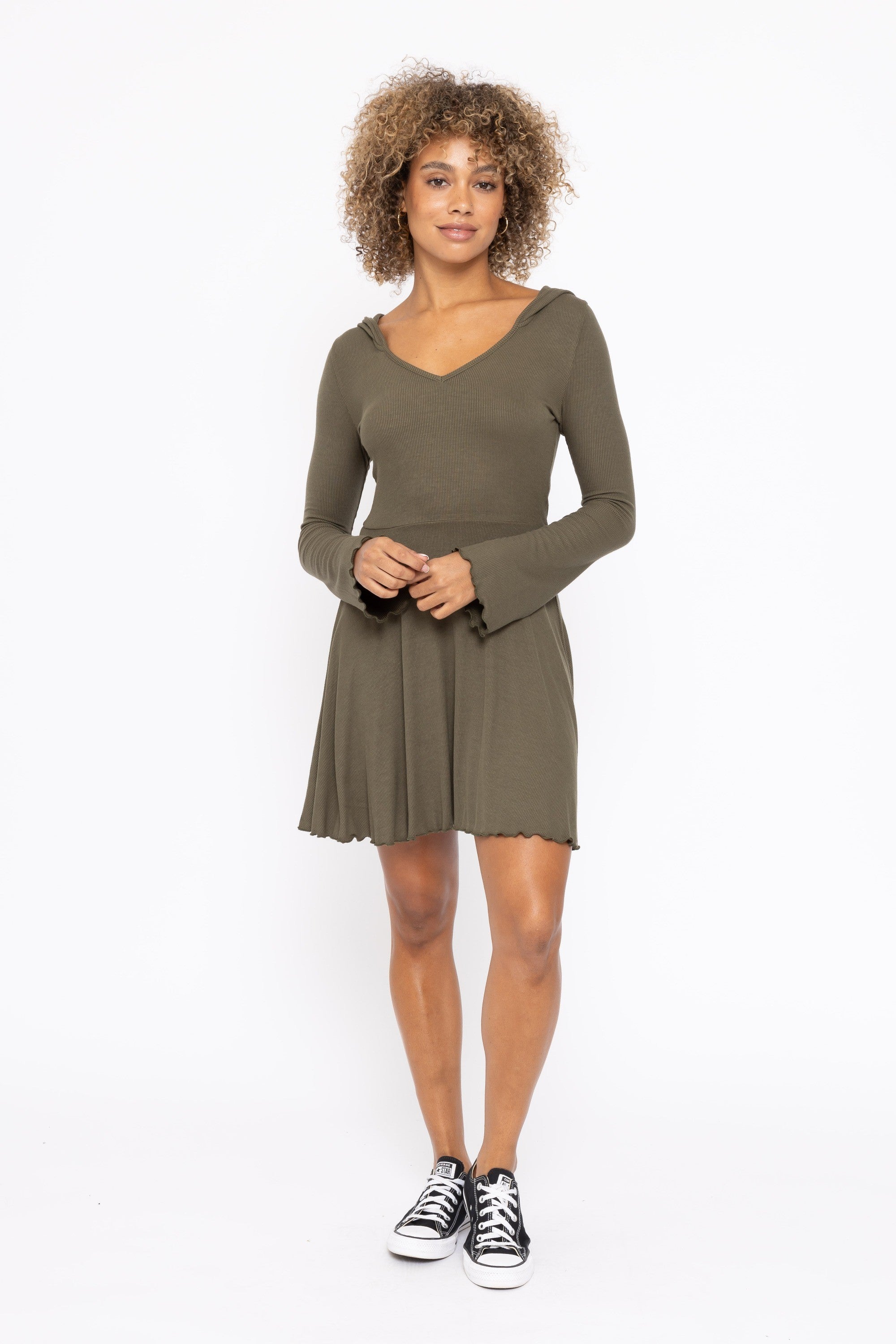 ADRIEN HOODED DRESS