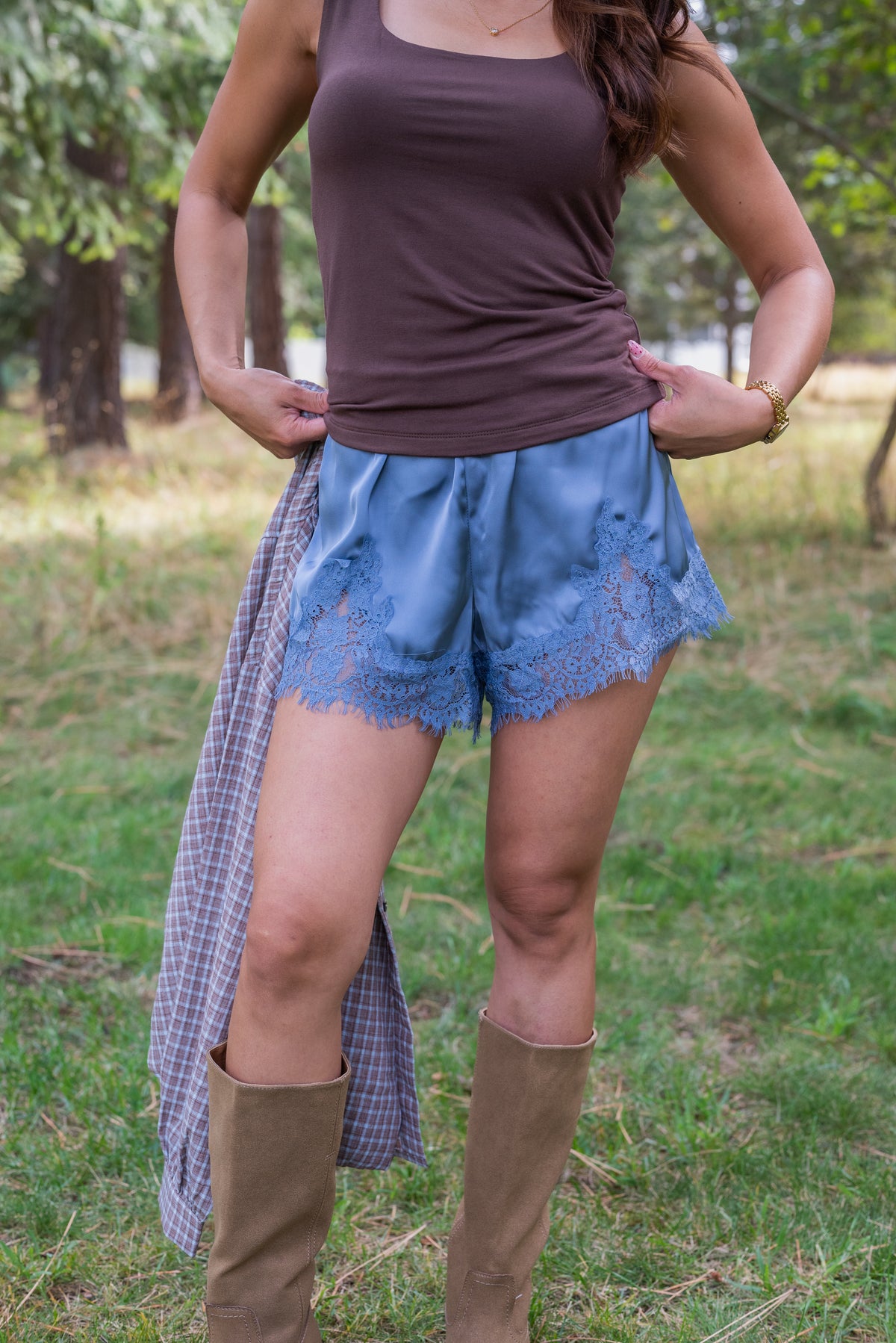 GABRIELLE LACE SHORTS