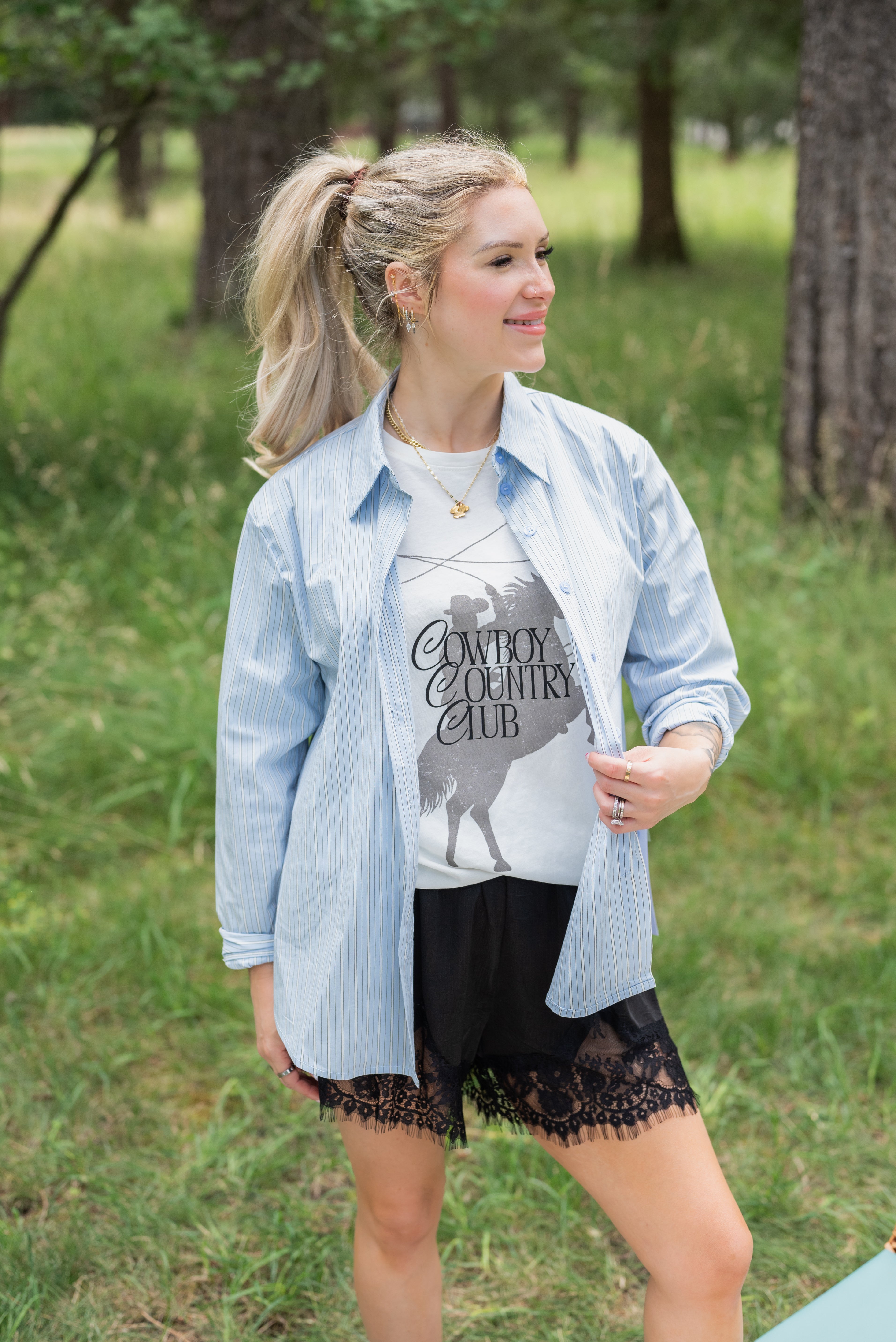 MICHALINA STRIPE SHIRT