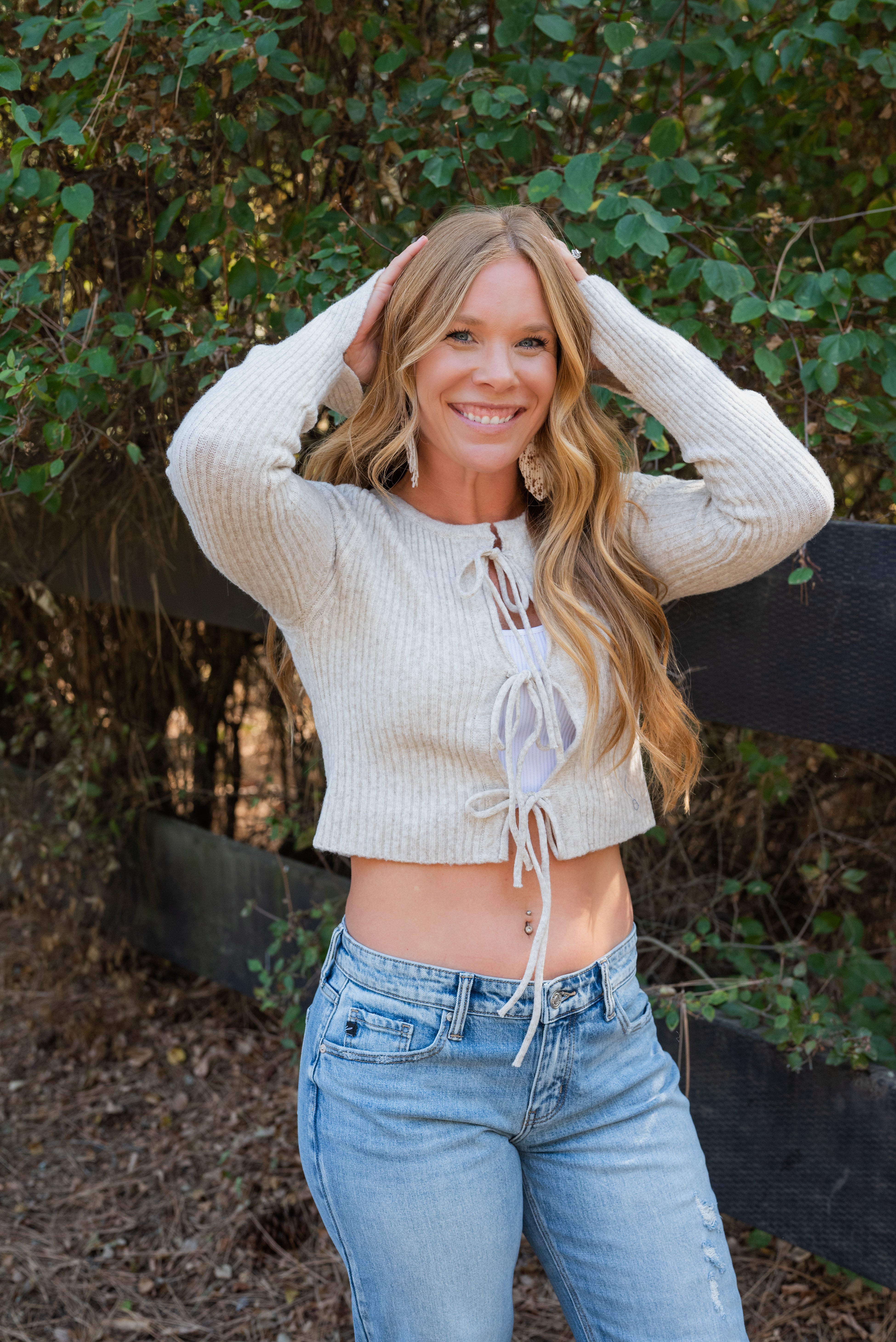 Anywhere Front Tie Sweater