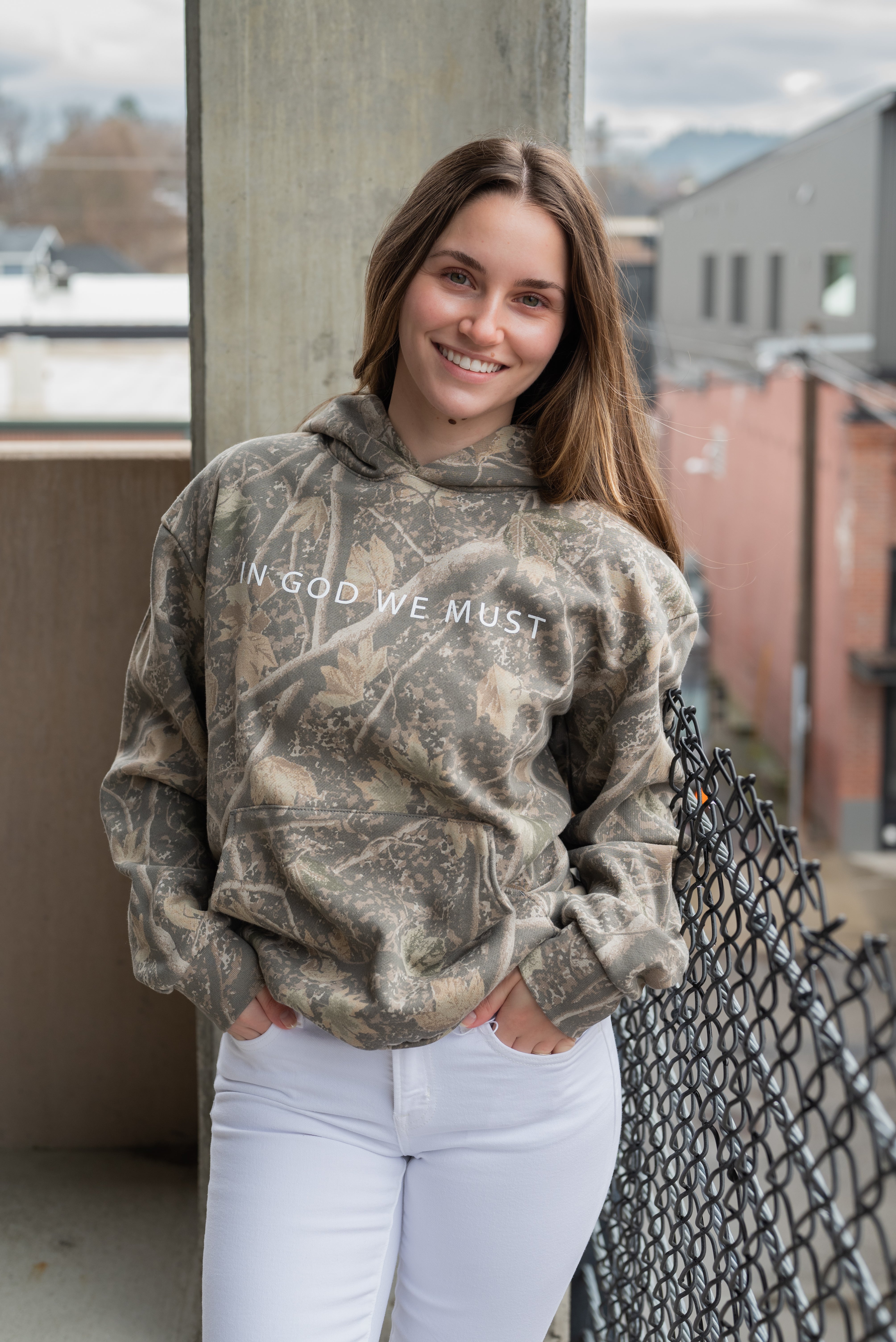 'Jesus is King' Camo Hoodie