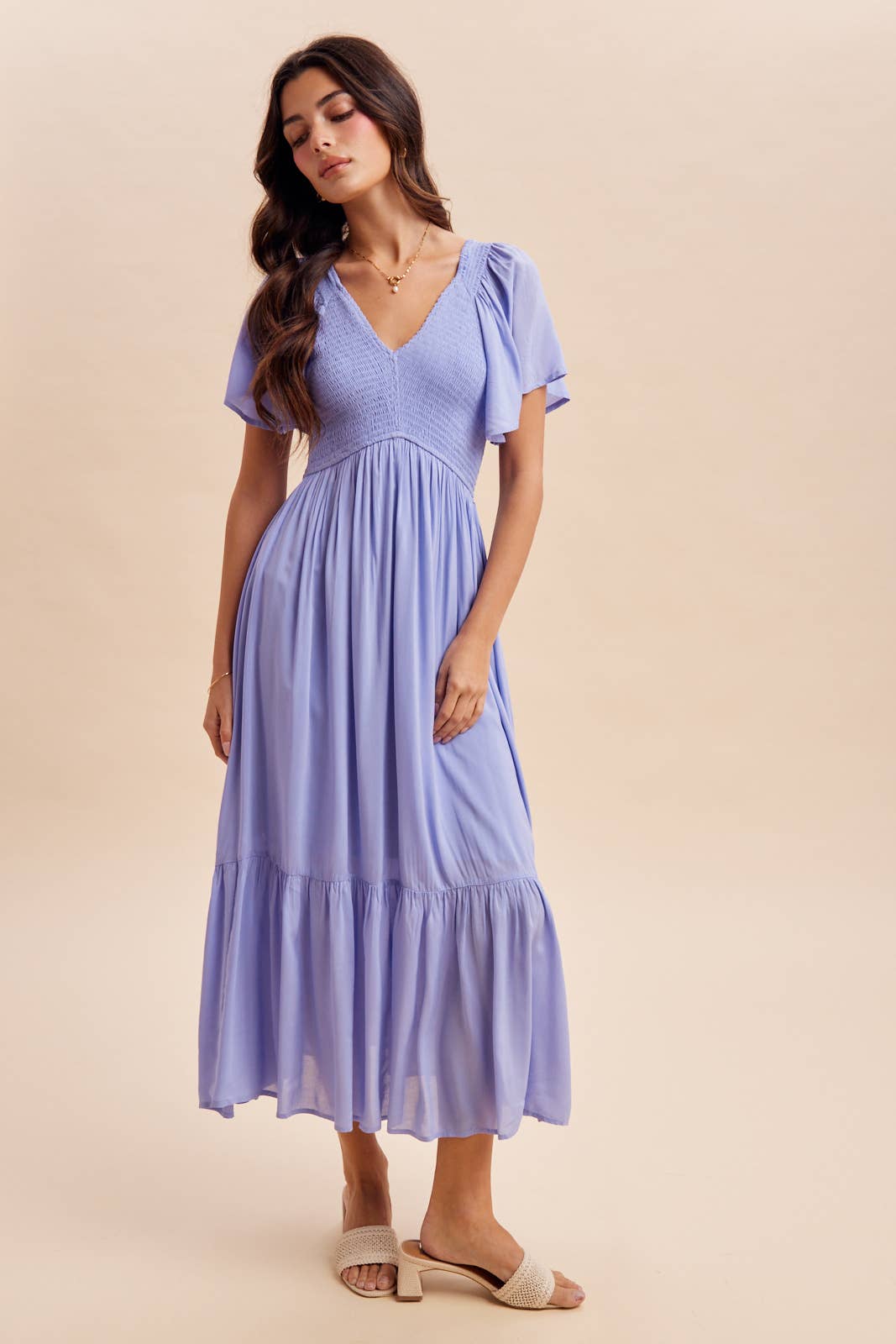 ELLA SMOCKED DRESS