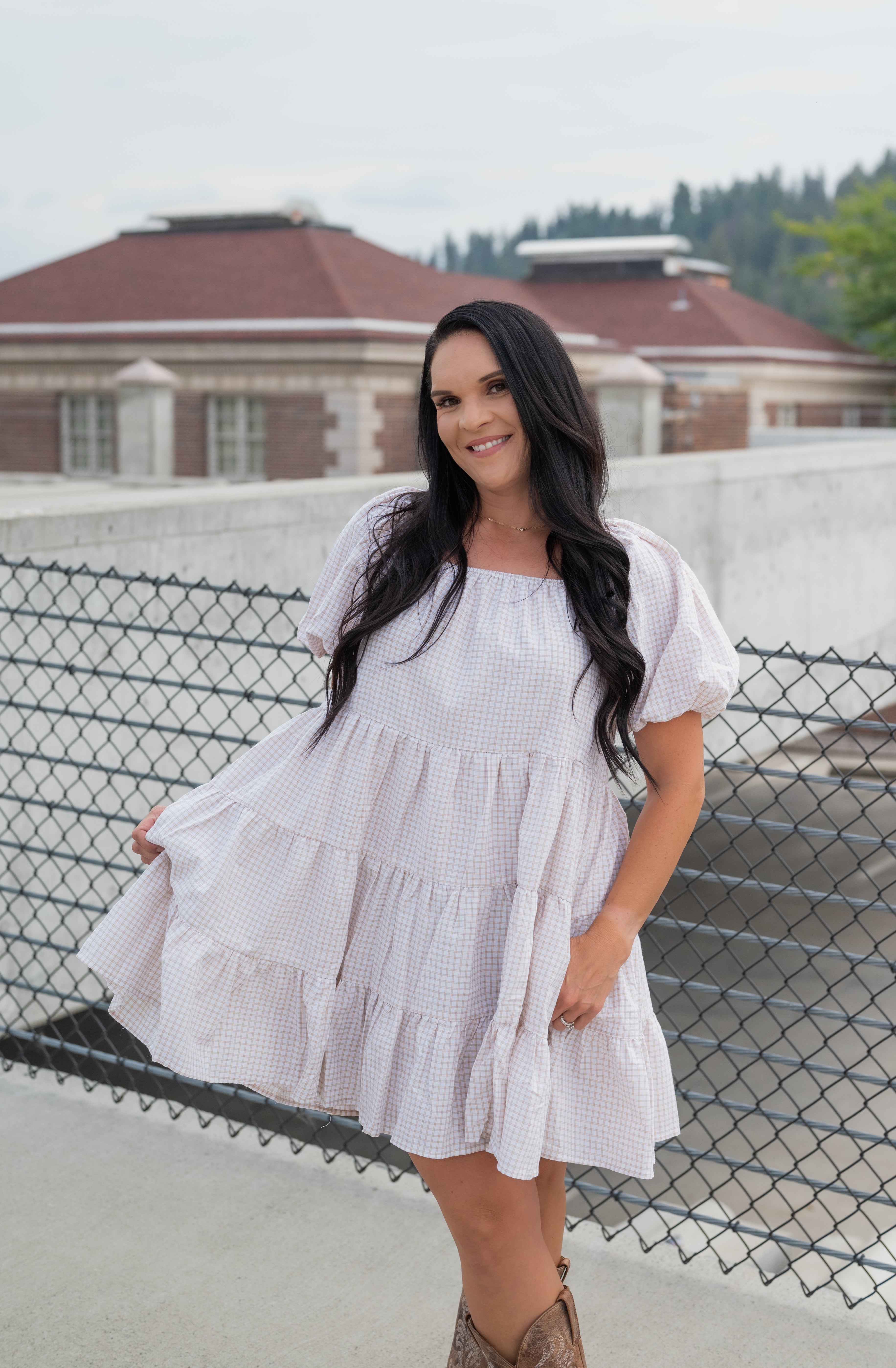 LILLIE PLAID DRESS